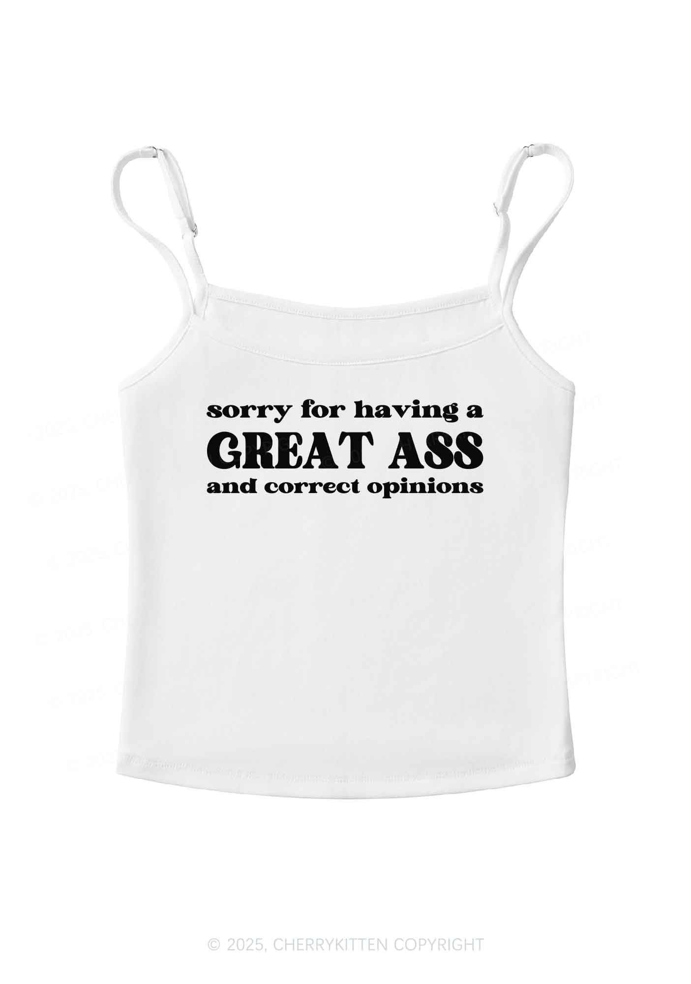 Sorry For Having Great Axx Y2K Spaghetti Strap Cami Cherrykitten