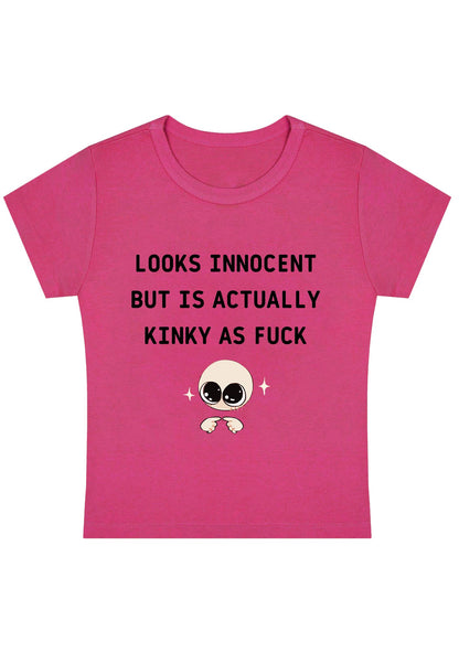 Curvy Innocent But Kinky As F Baby Tee