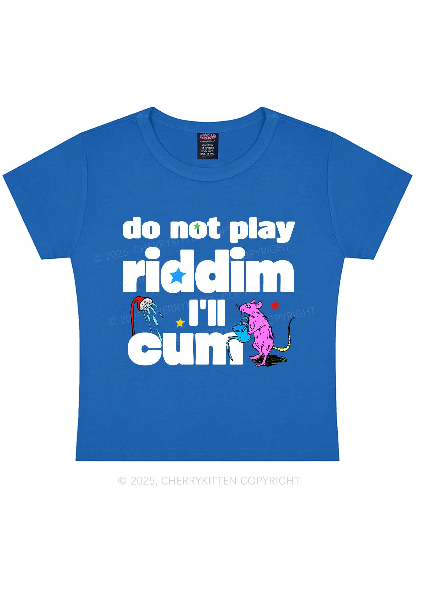 Do Not Play Riddim Y2K Baby Tee Cherrykitten