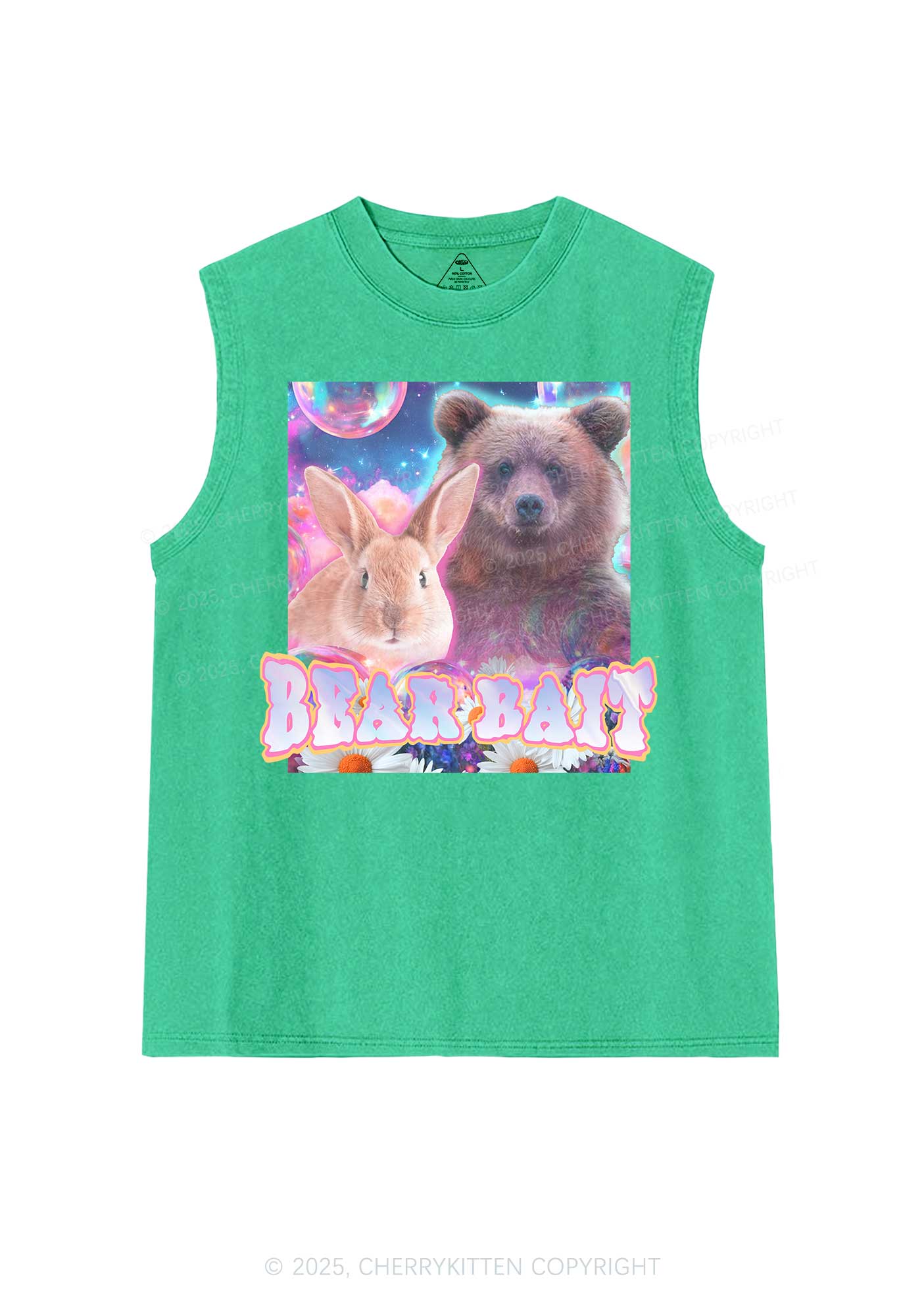 Bear Bait Pride Y2K Washed Muscle Tank Cherrykitten