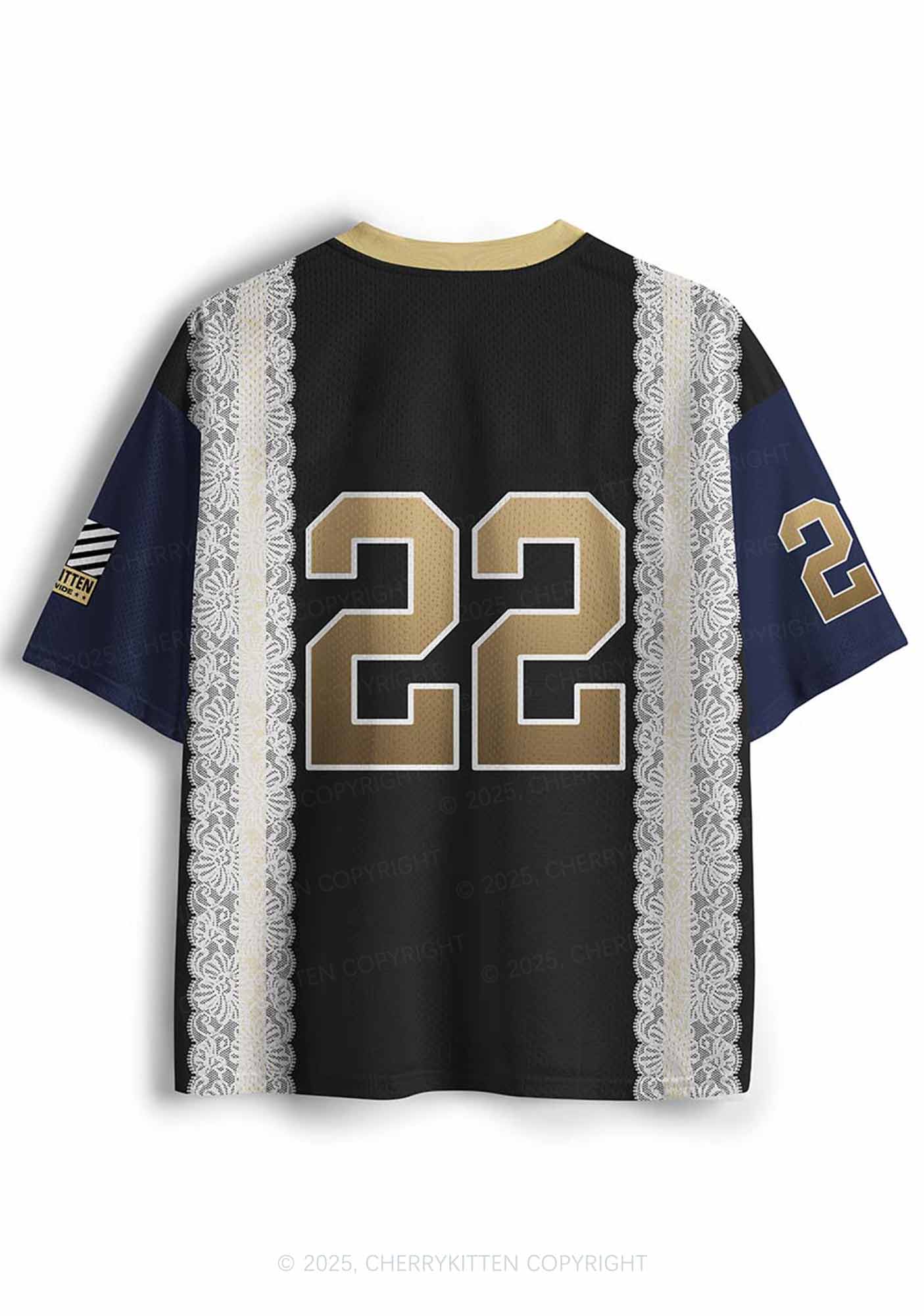 Custom Black Golden Y2K Sport Jersey Shirts Cherrykitten