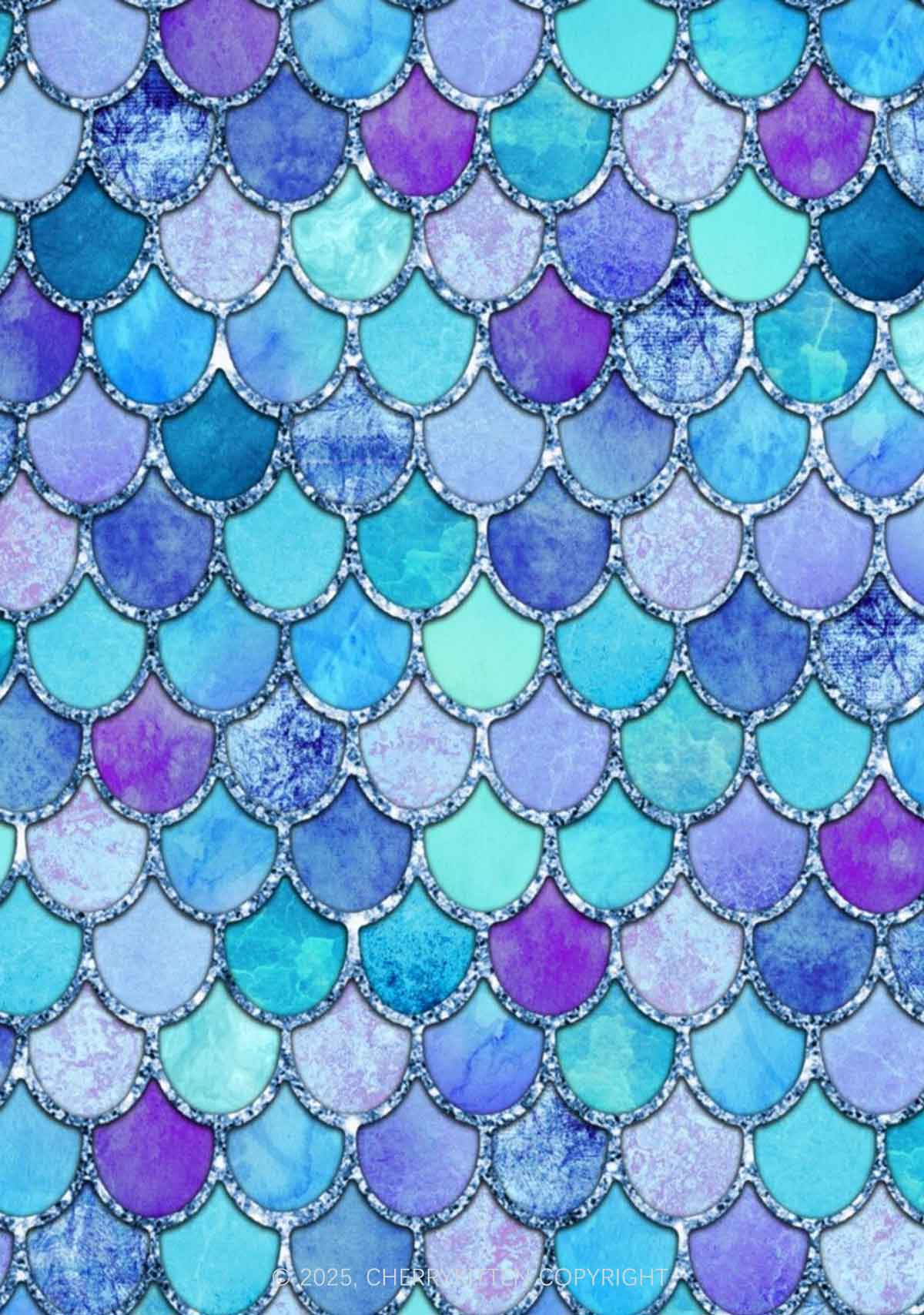 Colorful Fish Scales Y2K Print Bikini Set Cherrykitten