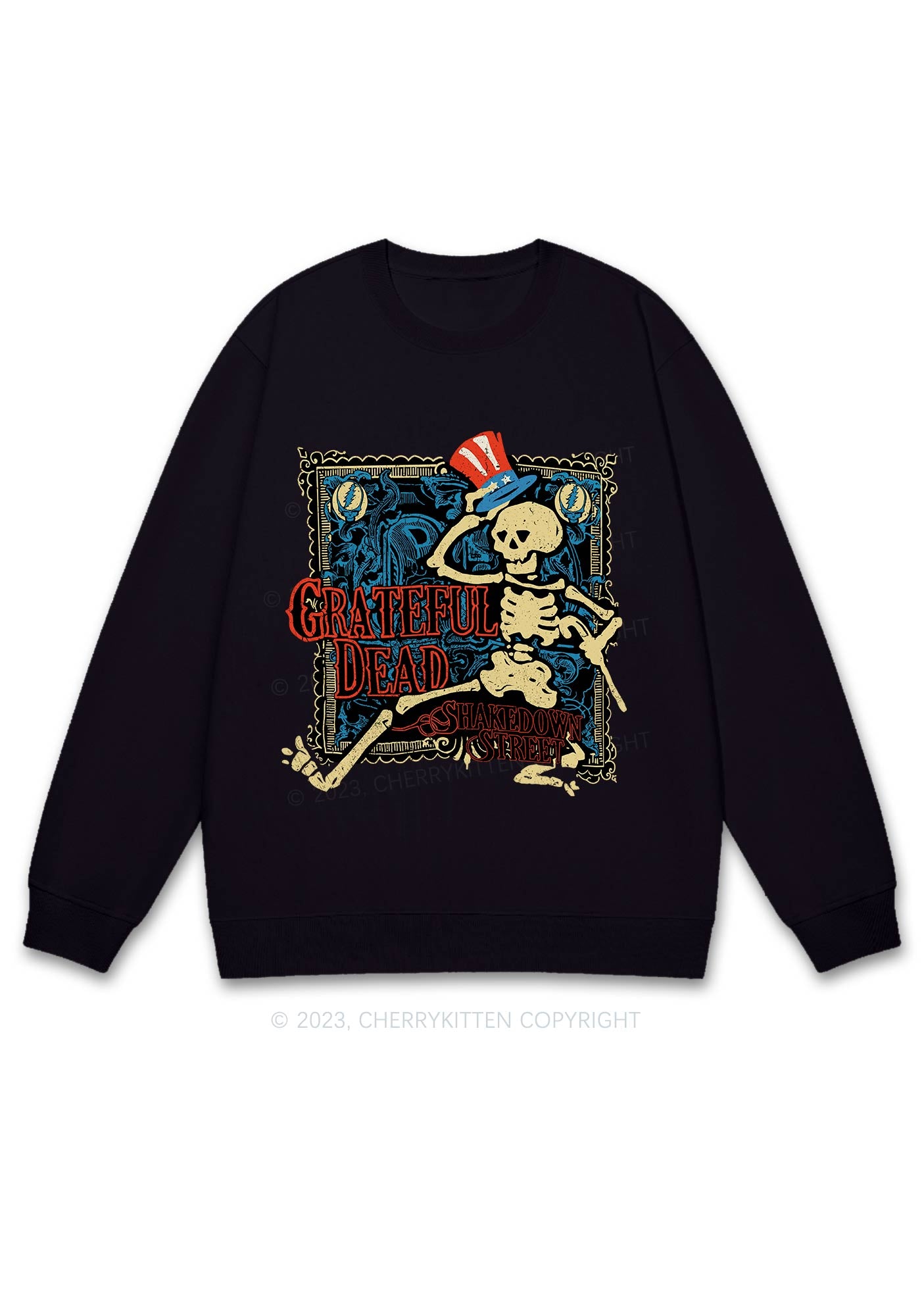 Grateful Dead Halloween Y2K Sweatshirt Cherrykitten