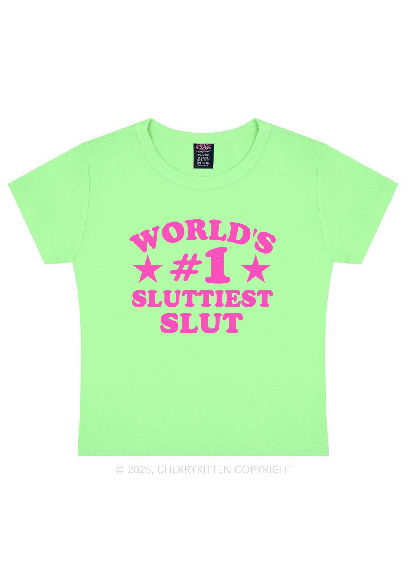 Worlds First Slxttiest Slxt Y2K Baby Tee Cherrykitten