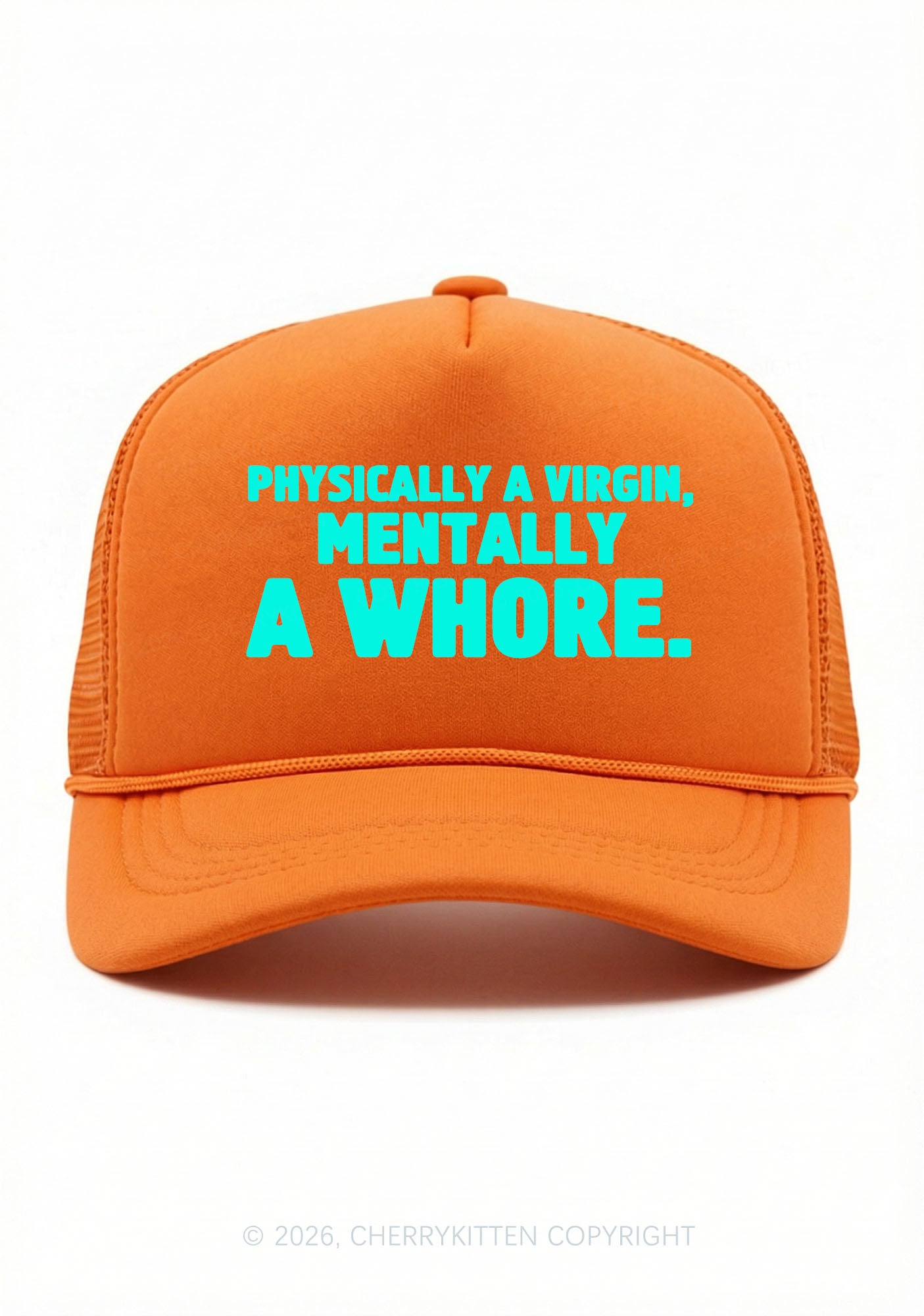 Mentally A Hore Y2K Trucker Hat Cherrykitten