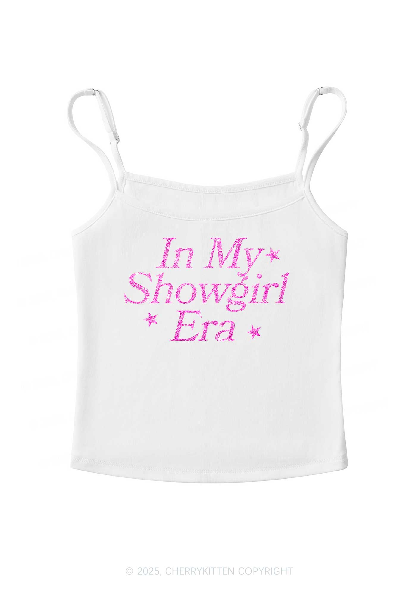 Glitter In My Era TS Y2K Spaghetti Strap Cami Cherrykitten