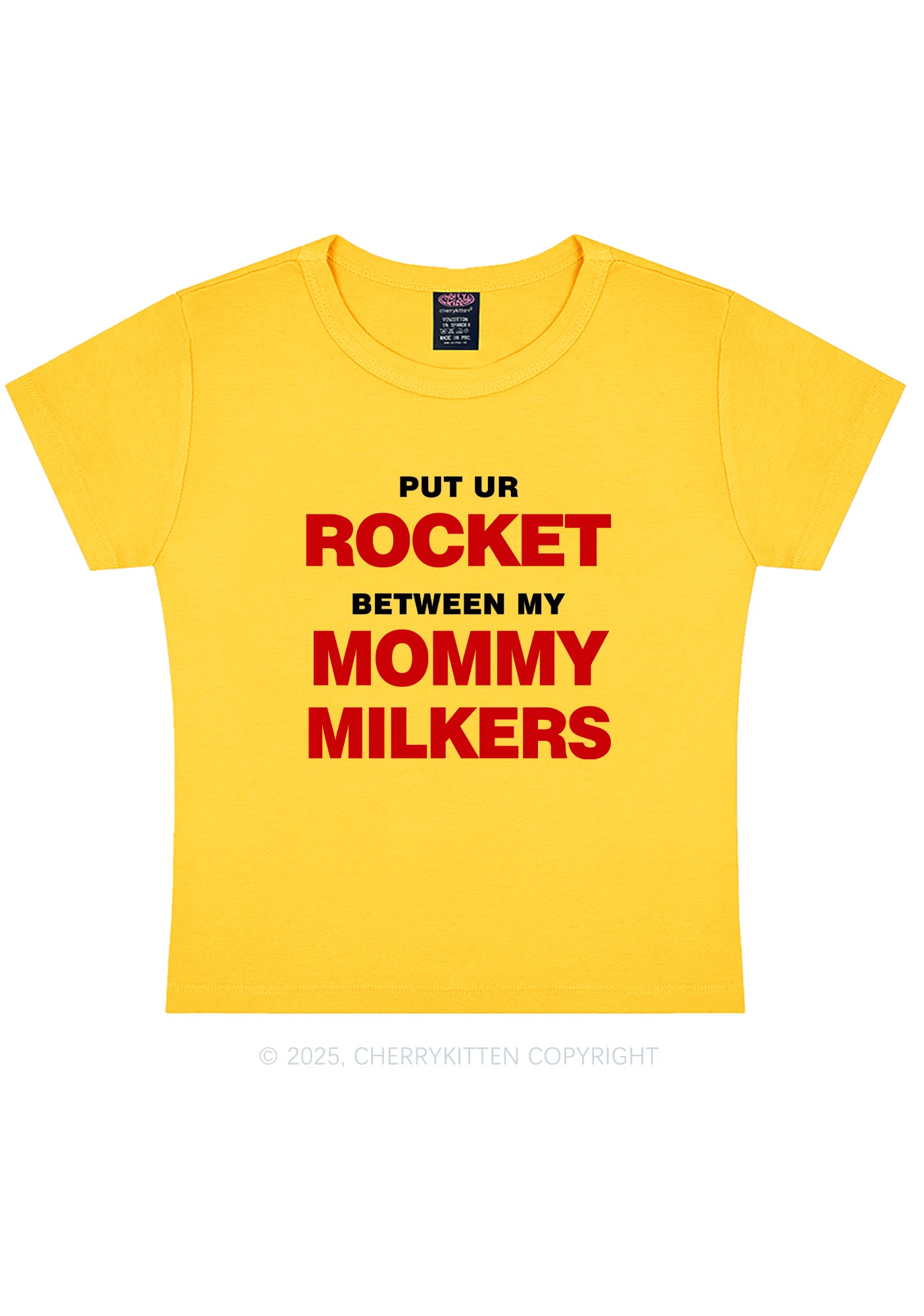 Rocket Mommy Milkers Y2K Baby Tee Cherrykitten