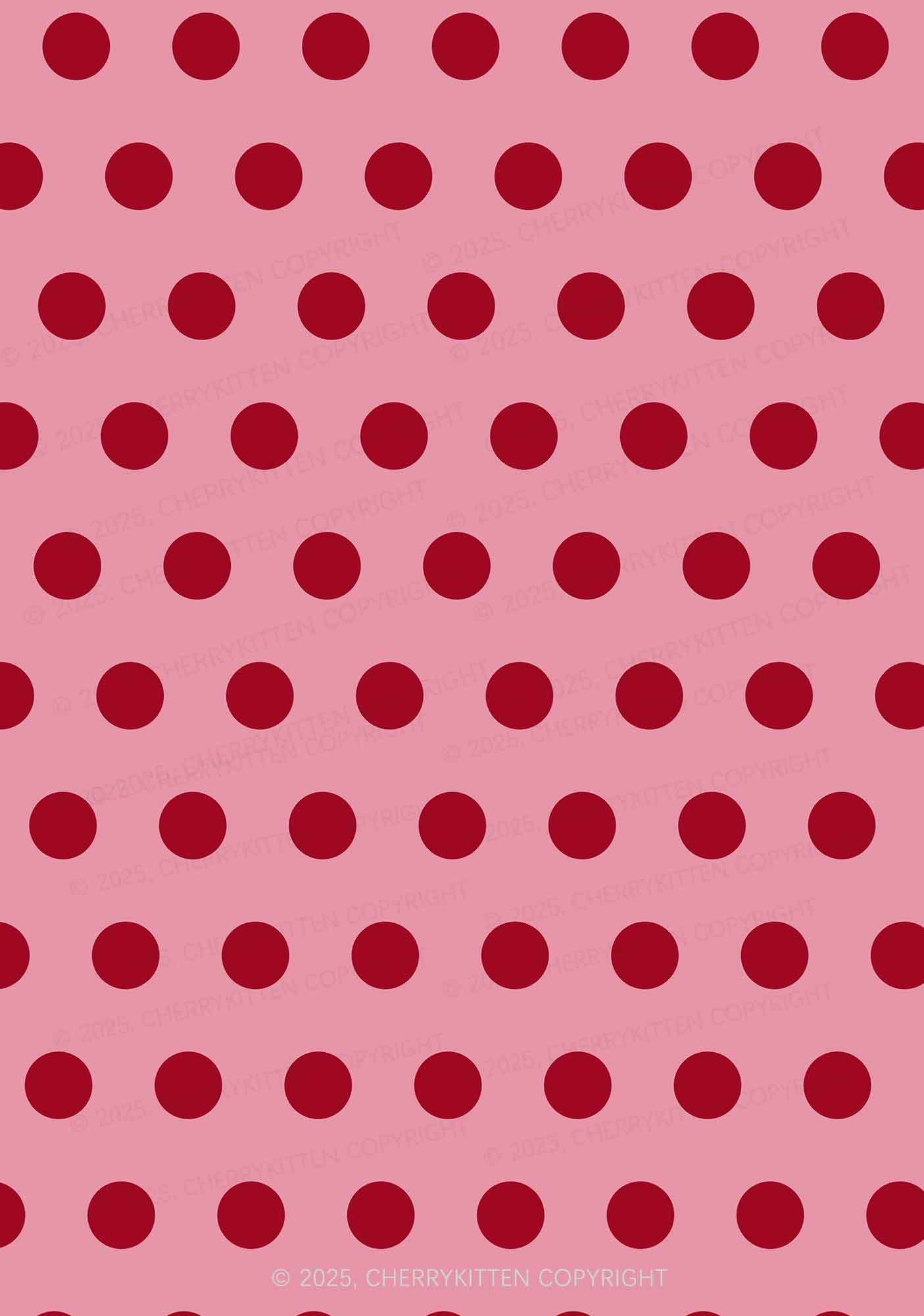 Dotty Red Y2K Print Bikini Set Cherrykitten