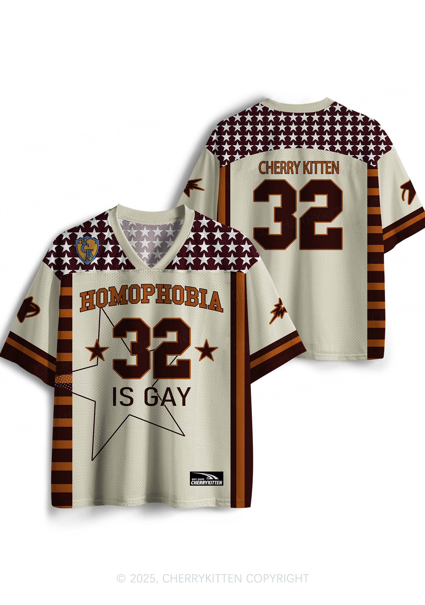 Custom Homophobia Gay Stars Pride Y2K Sport Jersey Shirts Cherrykitten