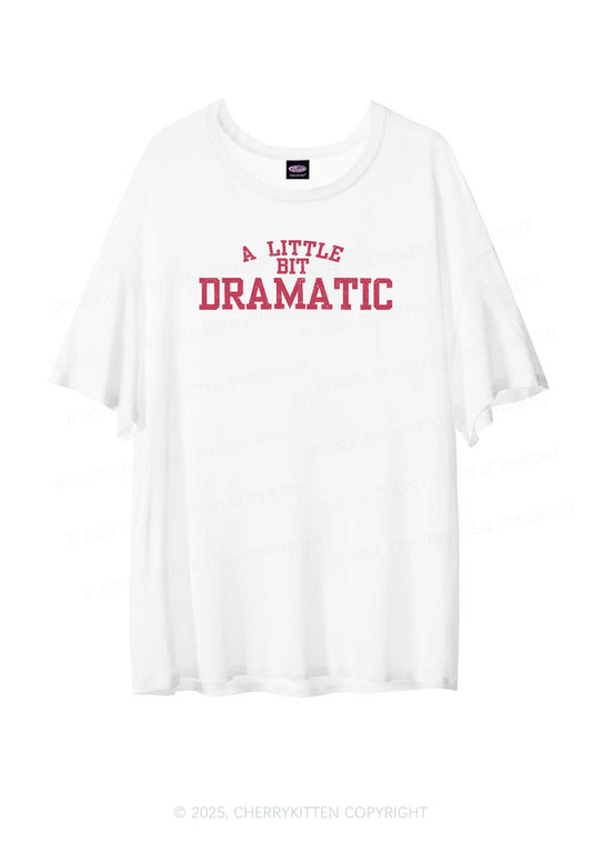 A Little Bit Dramatic Y2K Sheer Boyfriend Tee Cherrykitten