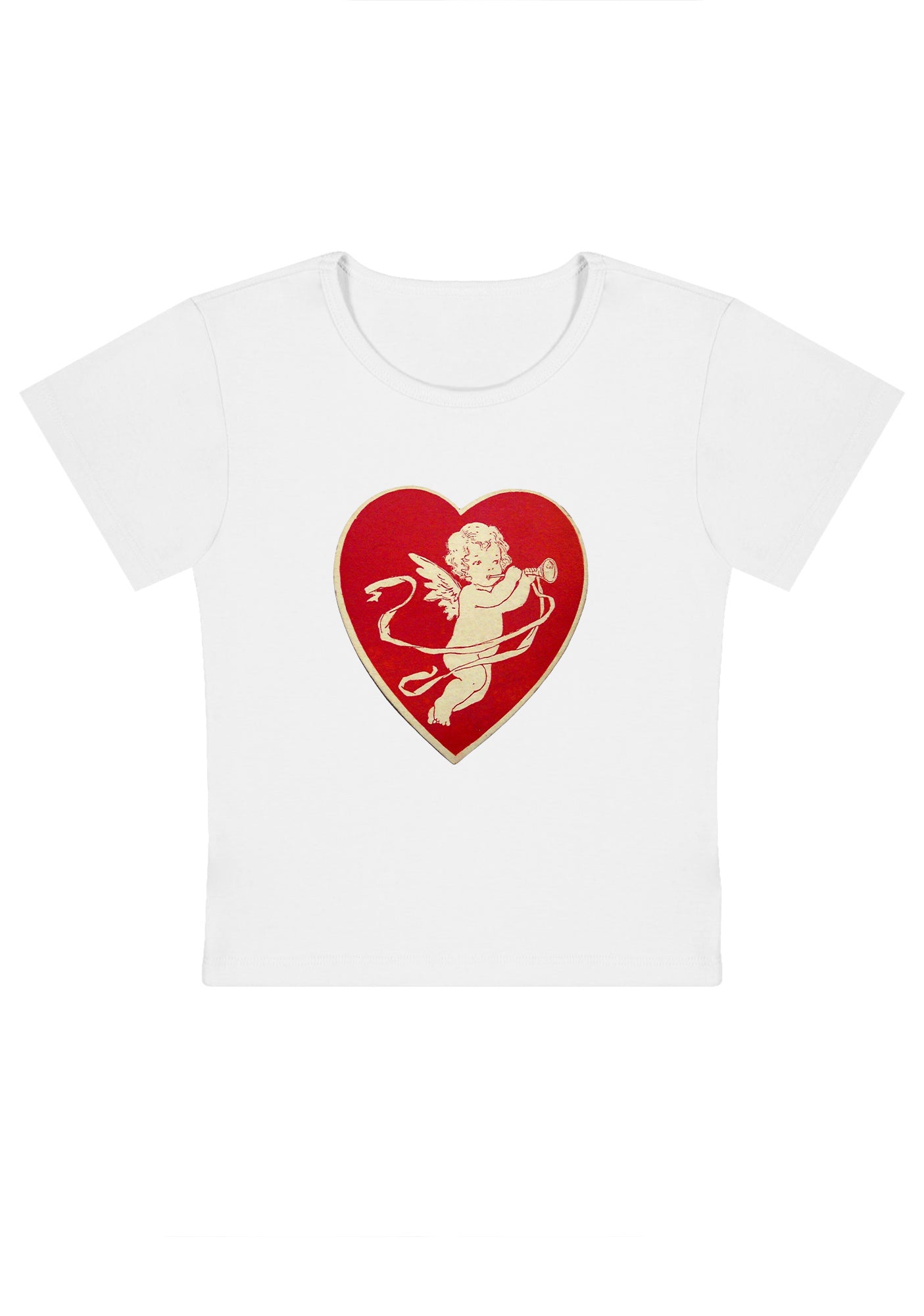 Trumpet Cupid Y2K Baby Tee