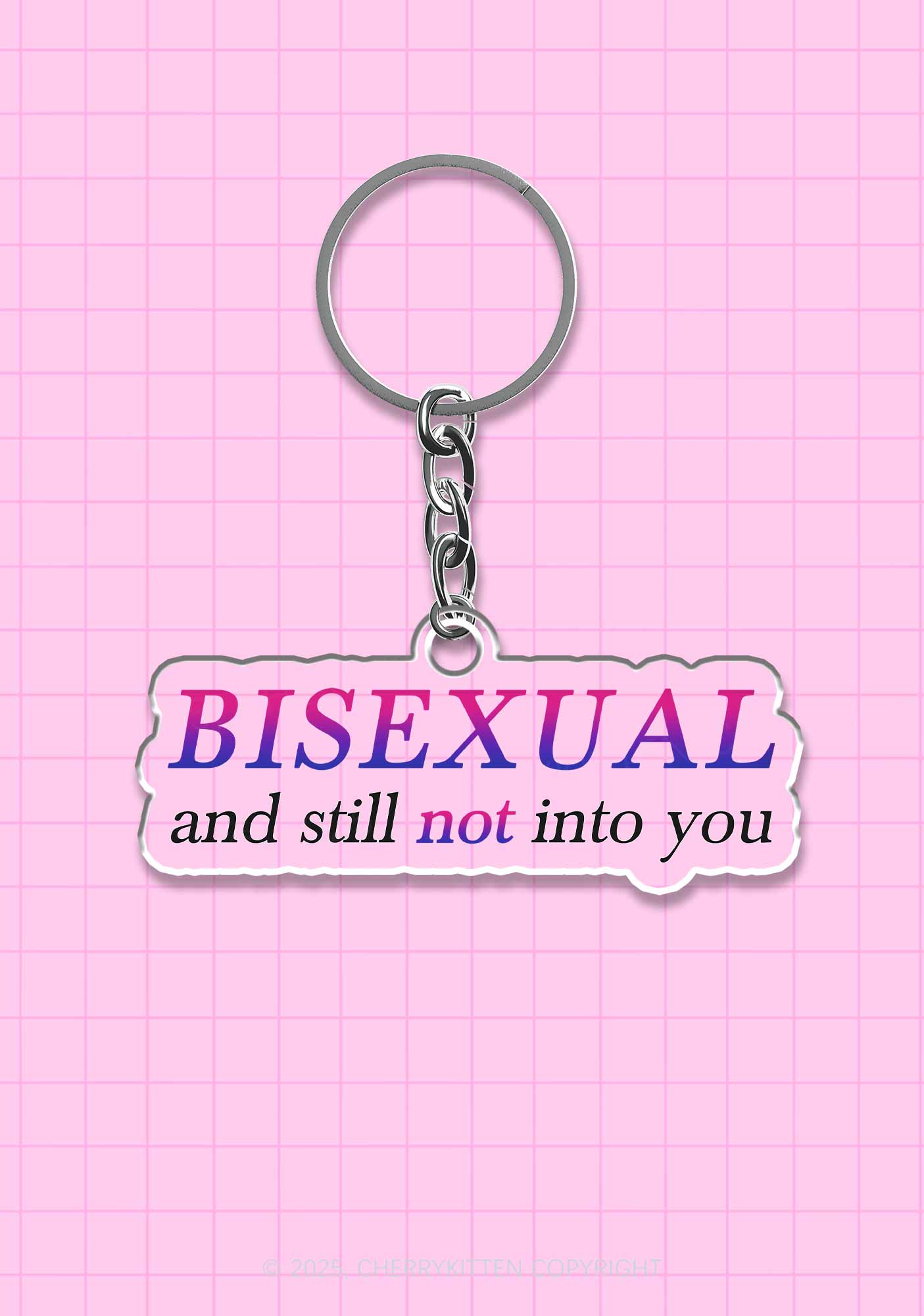Bisexual And Still Not Into You Pride 1Pc Y2K Keychain Cherrykitten