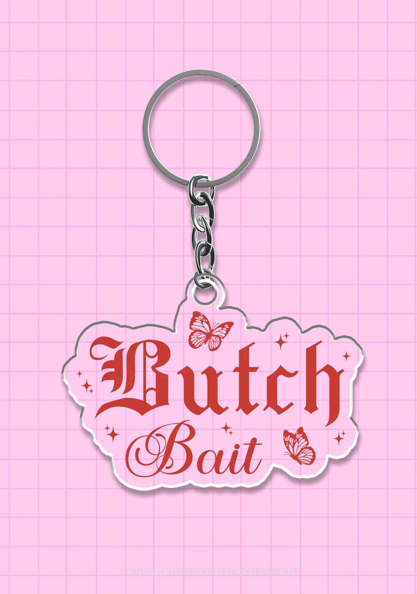 Butch Bait Pride 1Pc Y2K Keychain Cherrykitten