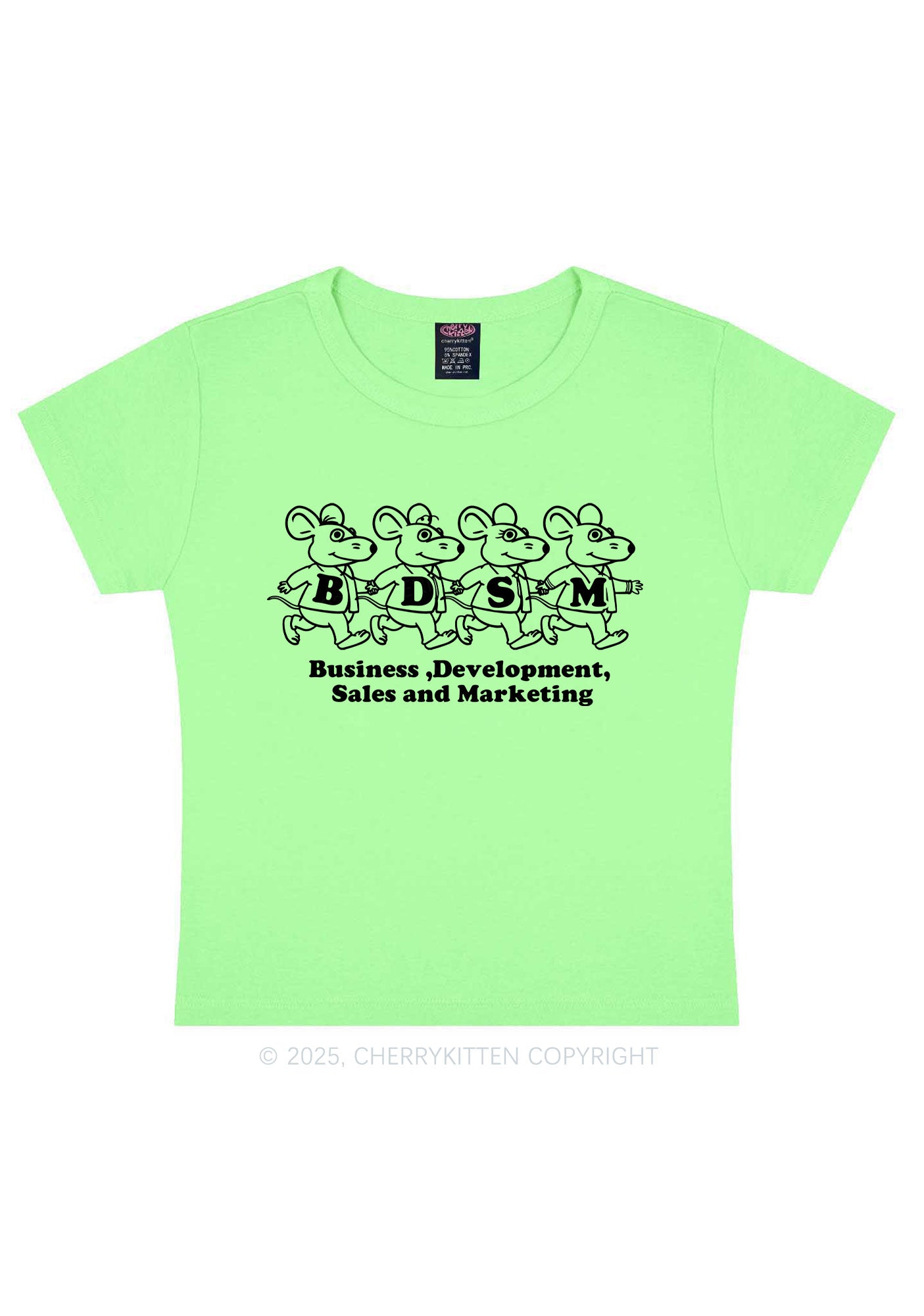 BDSM Rats Y2K Baby Tee Cherrykitten