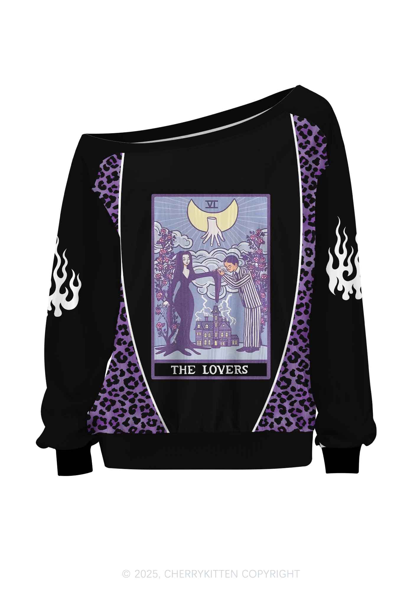 Custom Halloween Black The Lovers Y2K Off Shoulder Long Sleeve Sport Jersey Shirts Cherrykitten