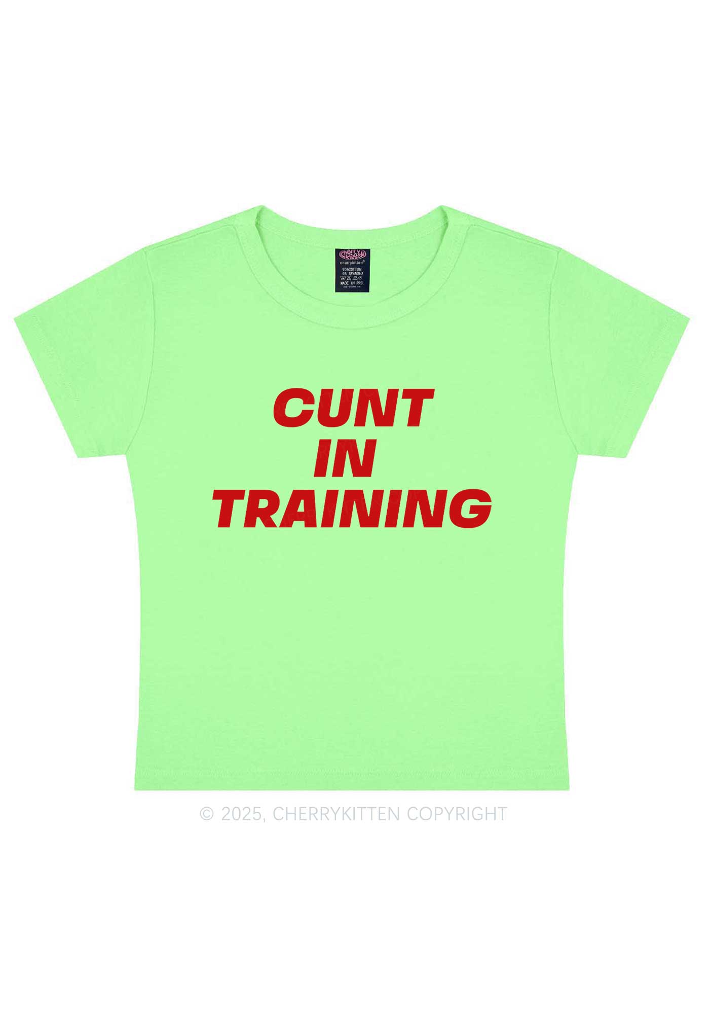 Cxxt In Training Y2K Baby Tee Cherrykitten