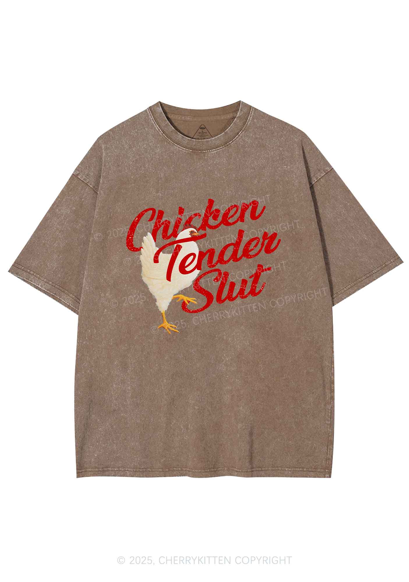 Chicken Tender Slxt Y2K Shirts Washed Tee Cherrykitten