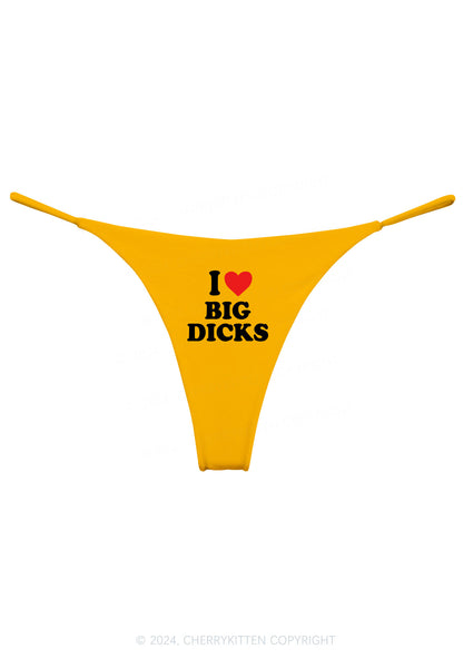 I Love Big Dxxks Y2K Bikini String Thong Cherrykitten