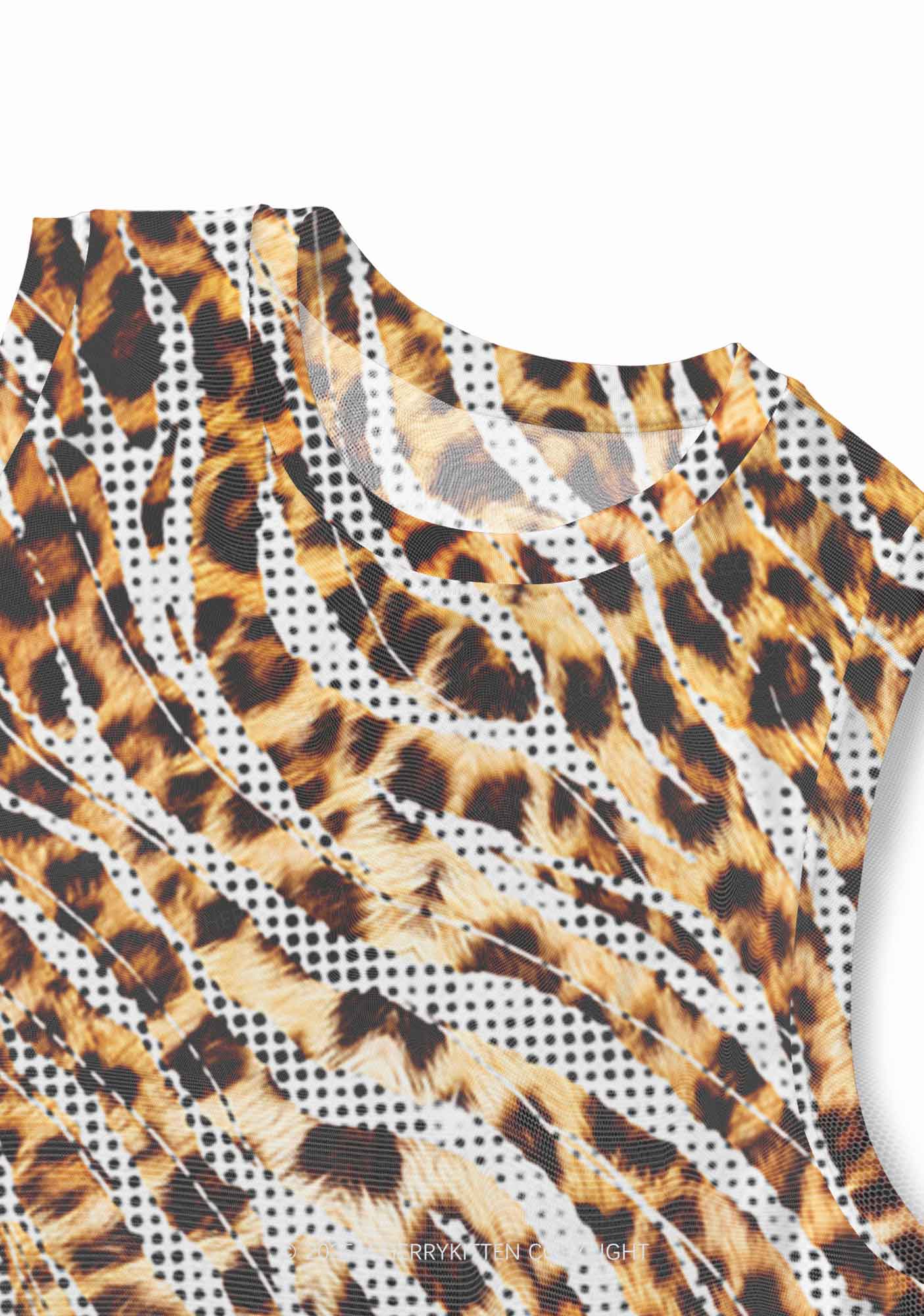 Wild Dots Y2K Mesh Muscle Tank Cherrykitten