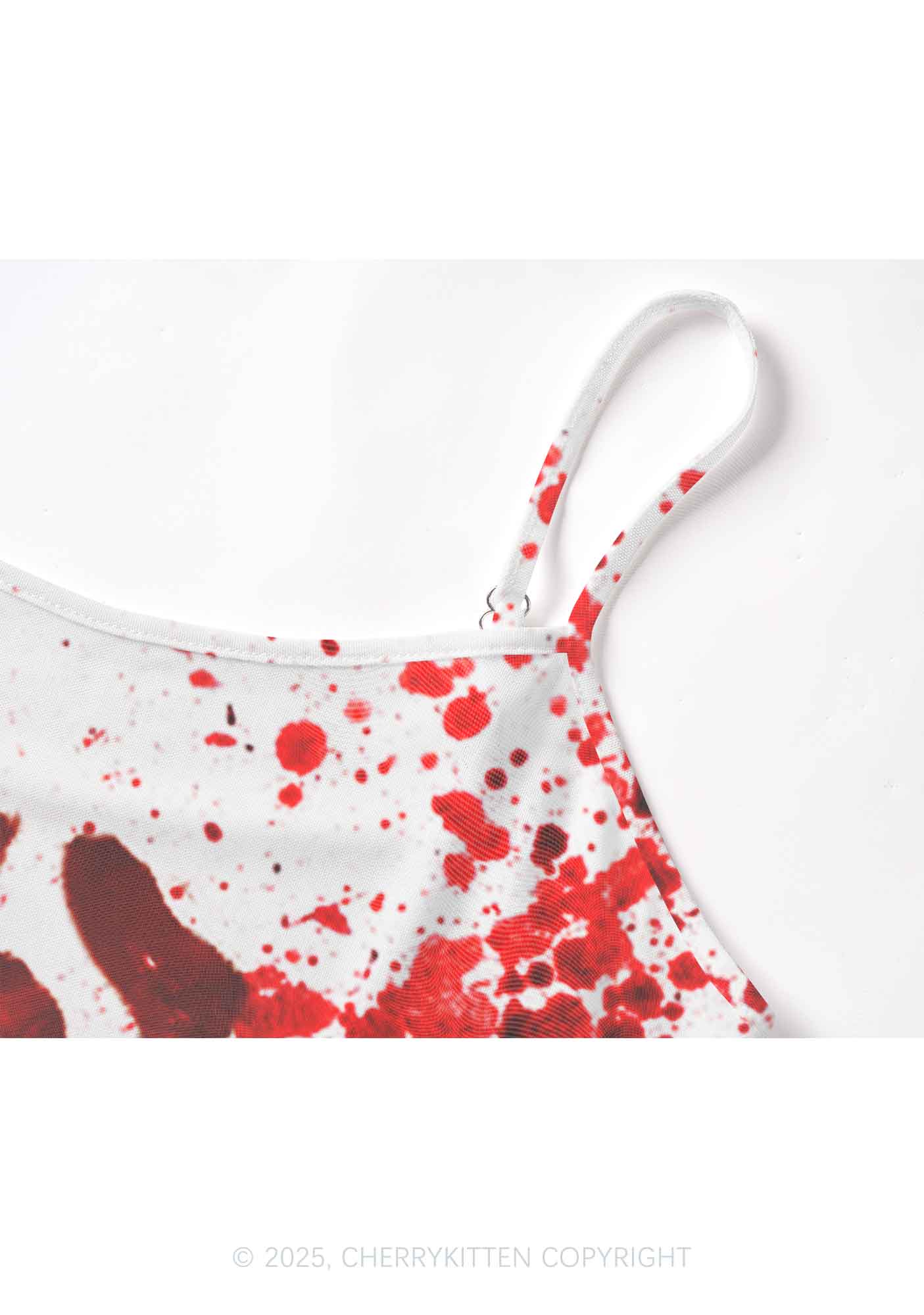 Halloween Bloody Ghost Y2K Mesh Cami Tank Cherrykitten