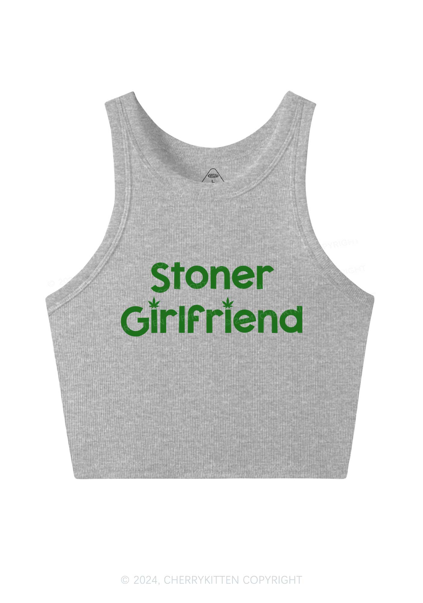 Stoner Girlfriend Y2K Crop Tank Top Cherrykitten