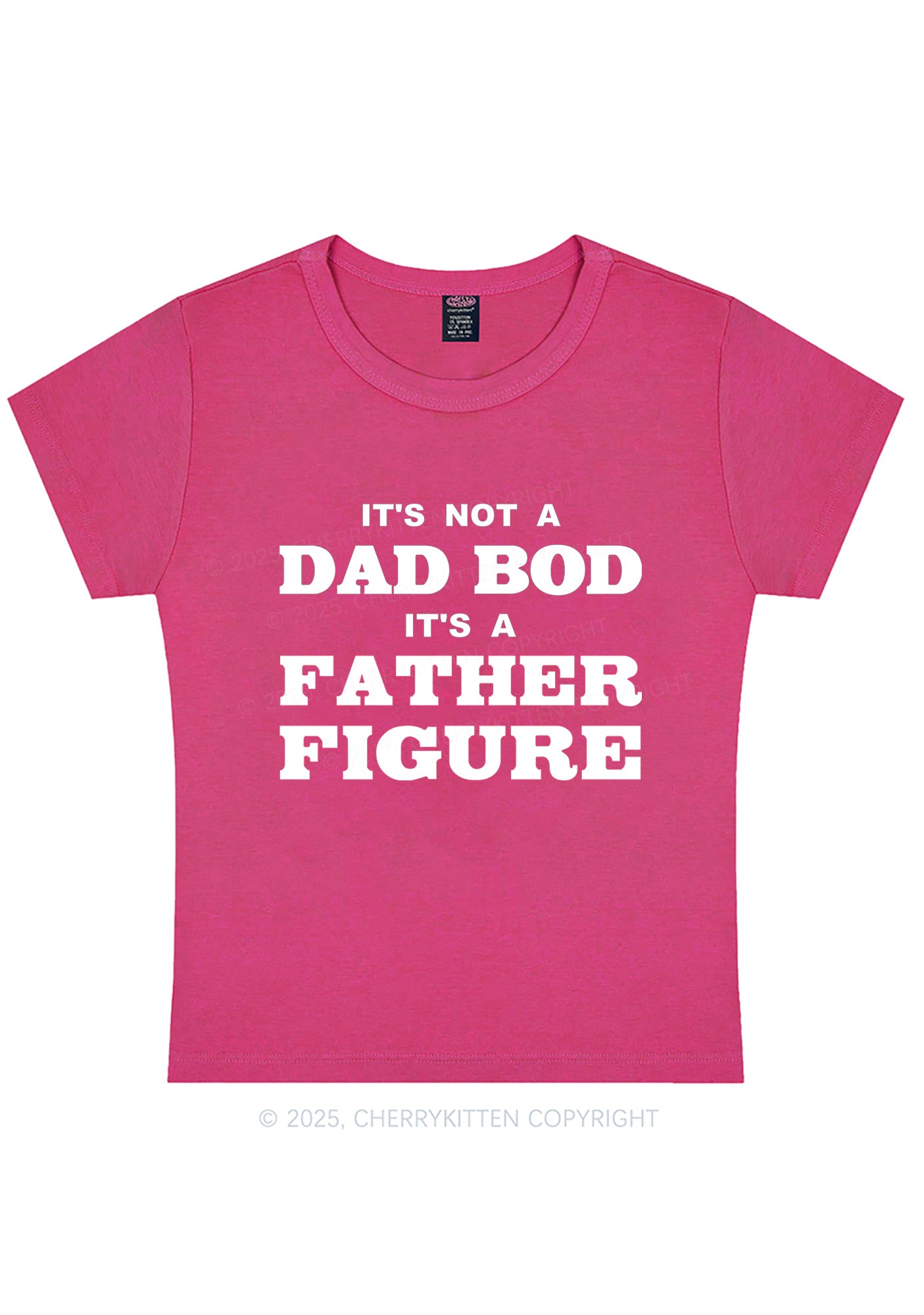 Dad Bod Father Figure Y2K Baby Tee Cherrykitten