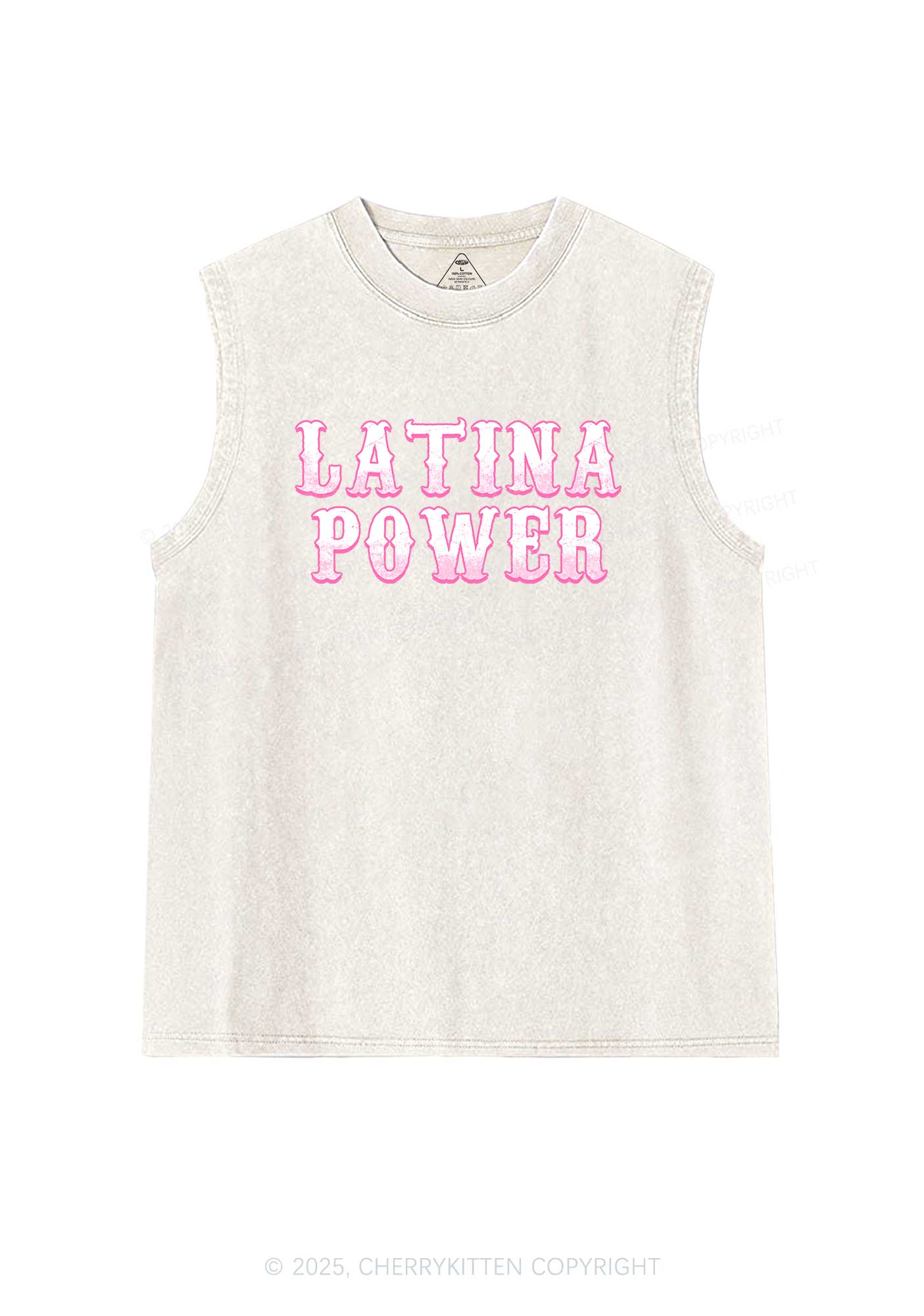 Latina Power Y2K Washed Tank Cherrykitten