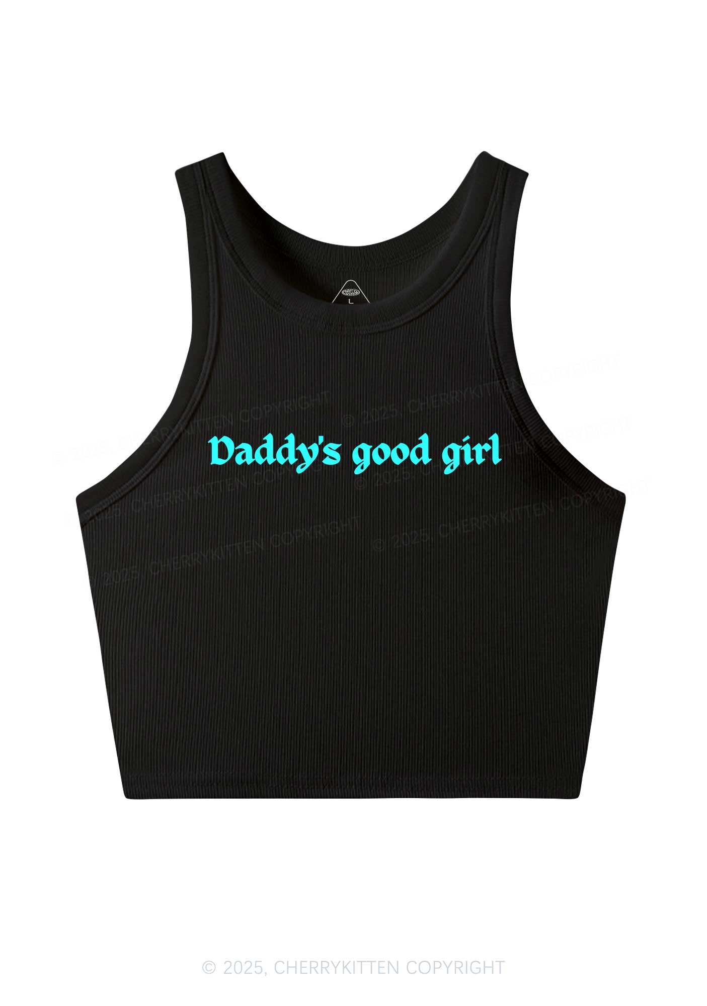 Daddys Good Girl Y2K Crop Tank Top Cherrykitten