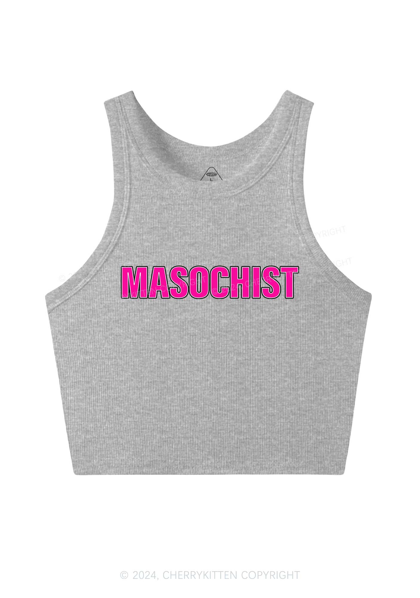Masochist Y2K Crop Tank Top Cherrykitten