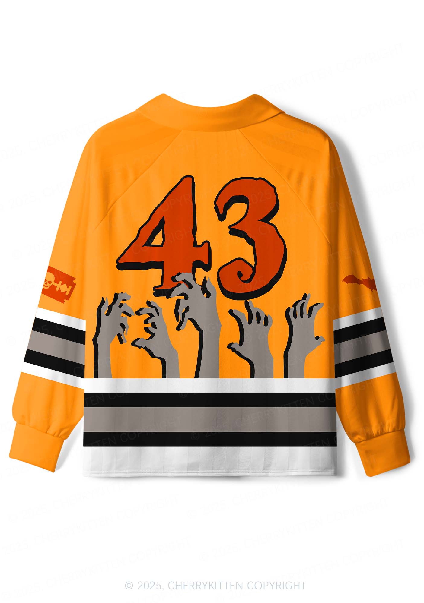 Custom Halloween Town Y2K Sport Long Sleeve Jersey Shirts Cherrykitten