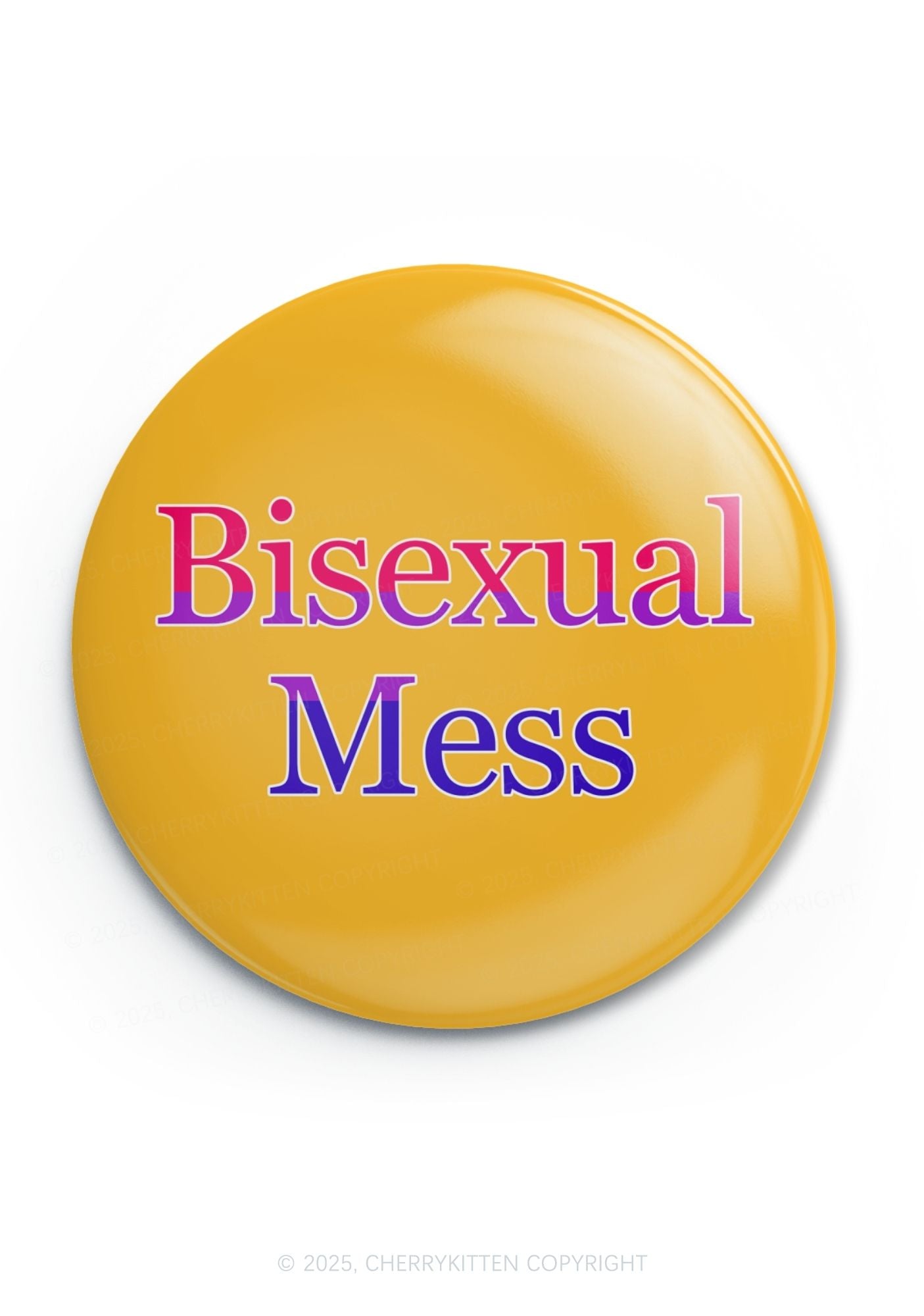 Bisexual Mess Pride 1Pc Y2K Pin Badge Cherrykitten