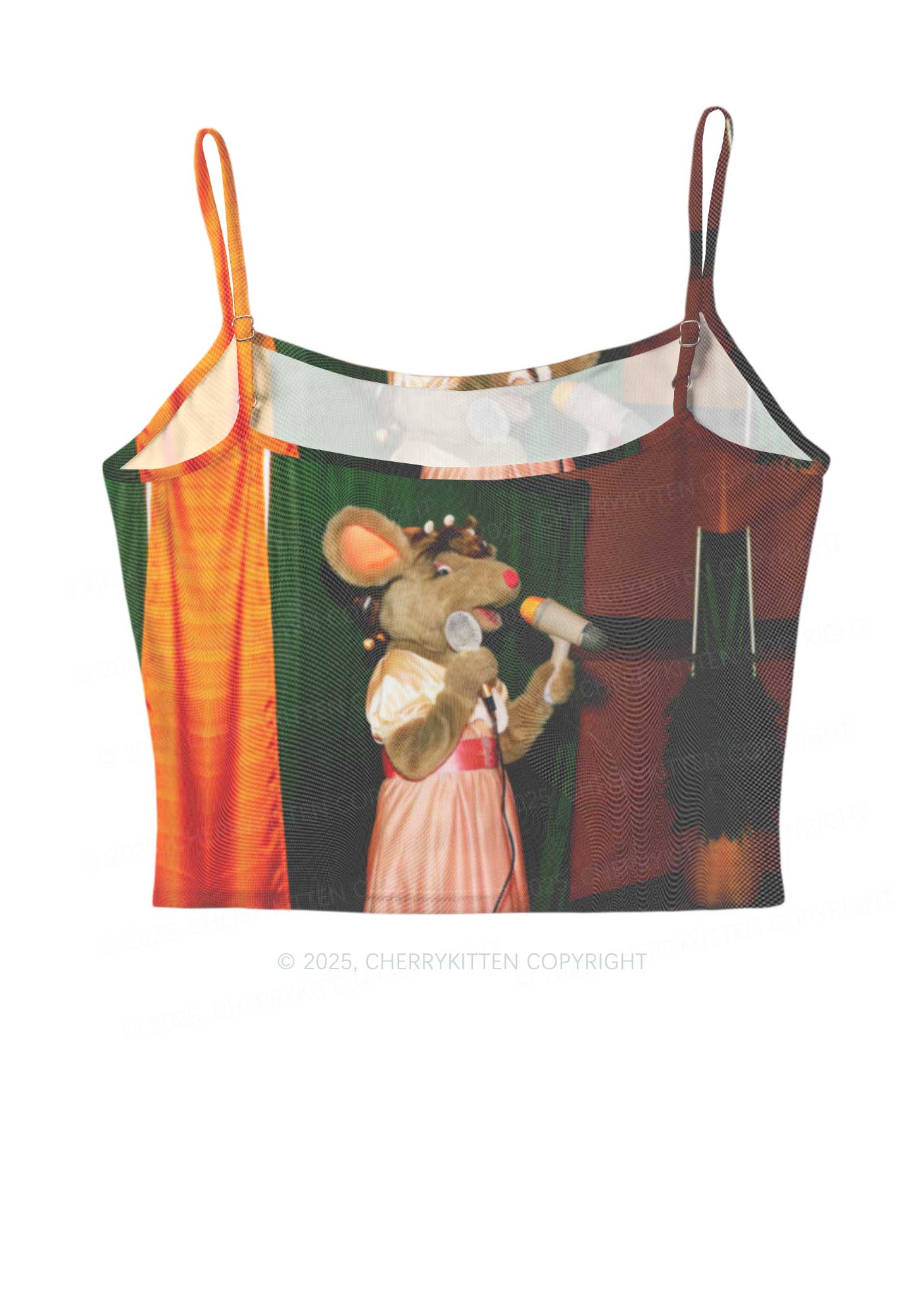 Mic Pink Dress Ratz Y2K Mesh Cami Tank Cherrykitten