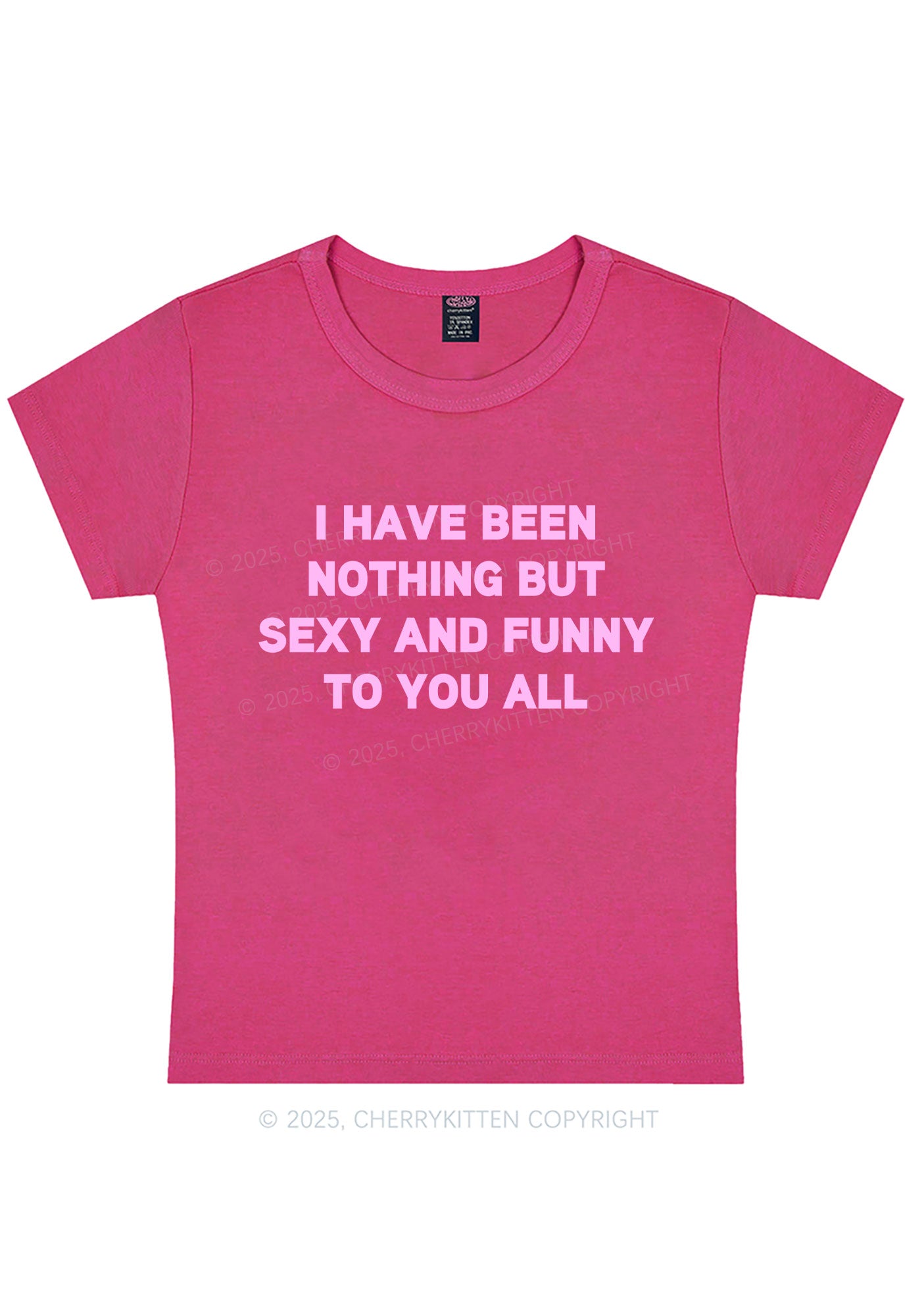 I Have Been Funny Y2K Baby Tee Cherrykitten