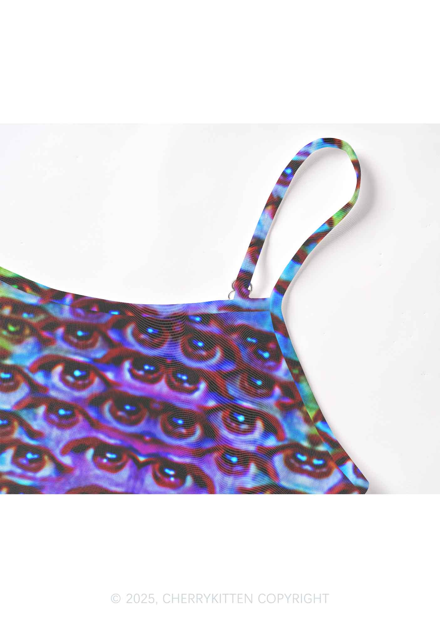 Halloween Spectrum Eyes Y2K Mesh Cami Tank Cherrykitten