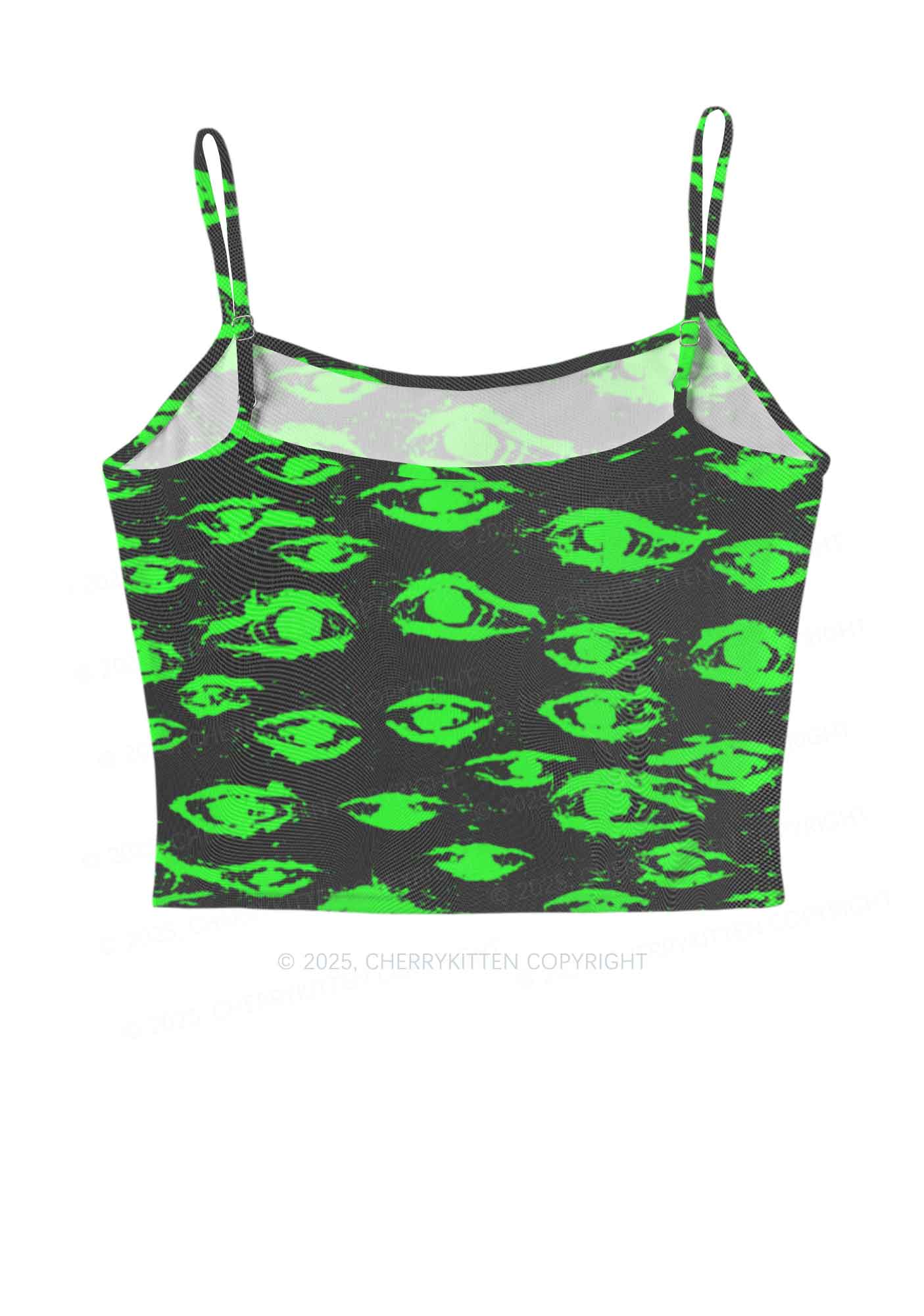Glimmering Eyes Y2K Mesh Cami Tank Cherrykitten