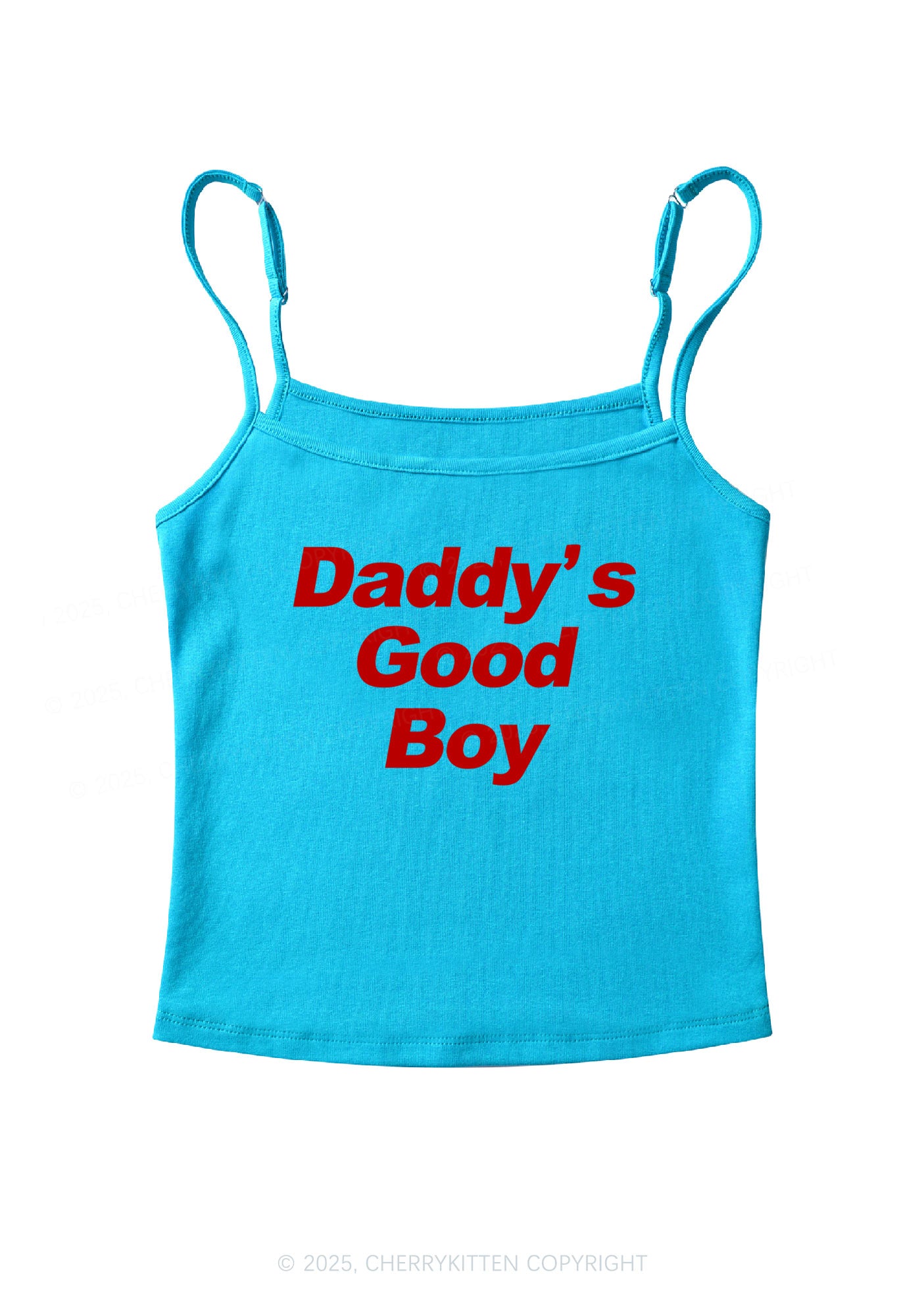 Daddys Good Boy Y2K Spaghetti Strap Cami Cherrykitten