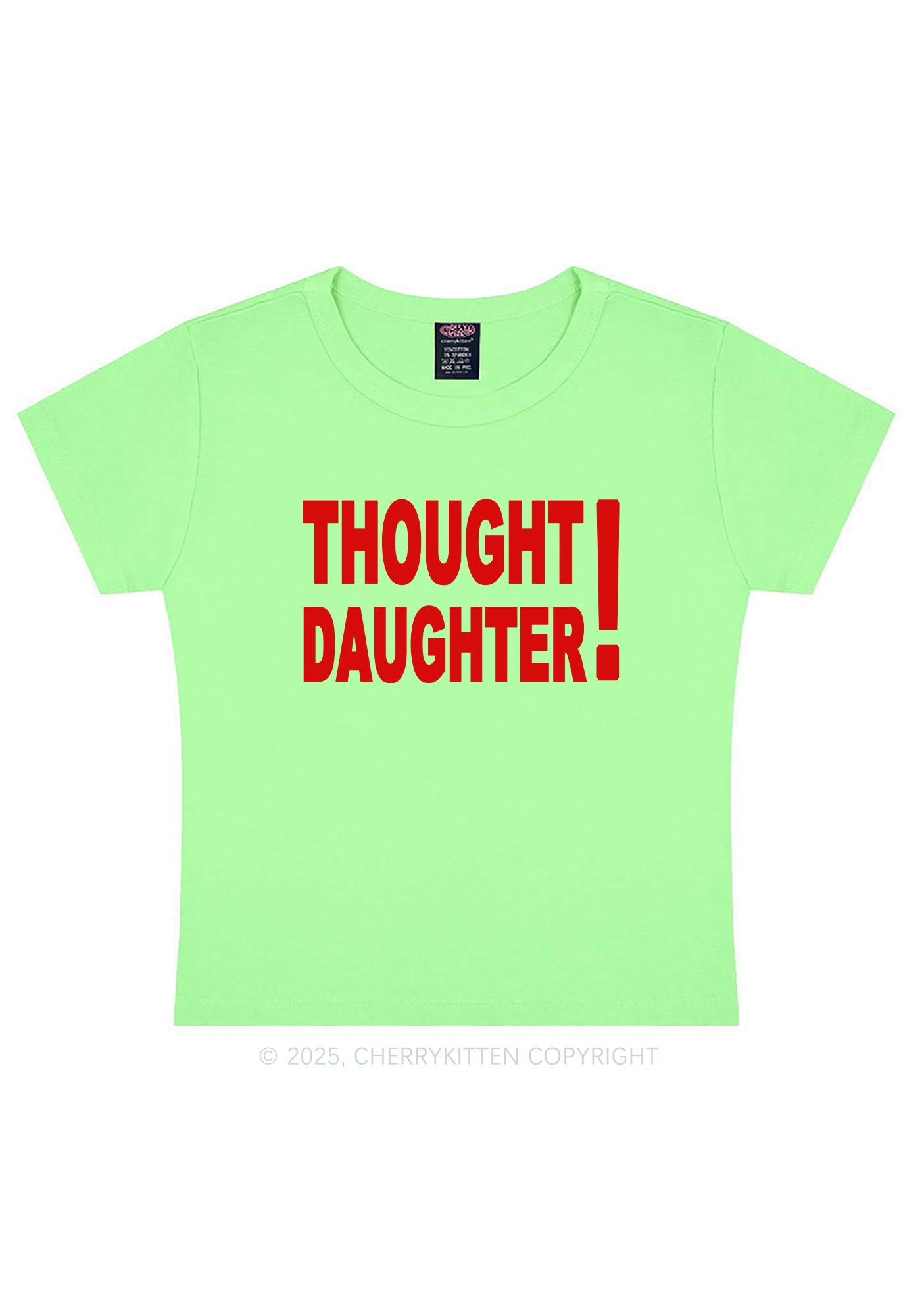 Thought Daughter Y2K Baby Tee Cherrykitten