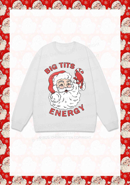 Big Santa Energy Christmas Y2K Sweatshirt Cherrykitten