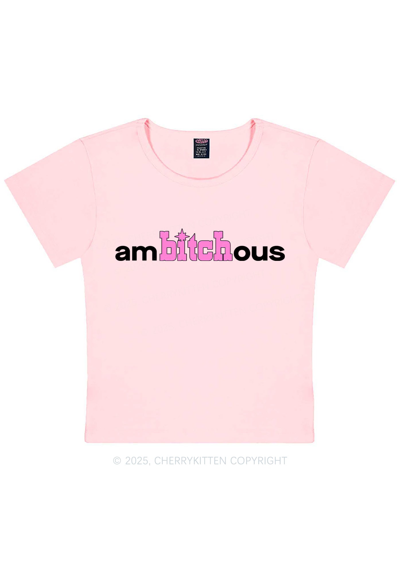 Ambxxchous Y2K Baby Tee Cherrykitten