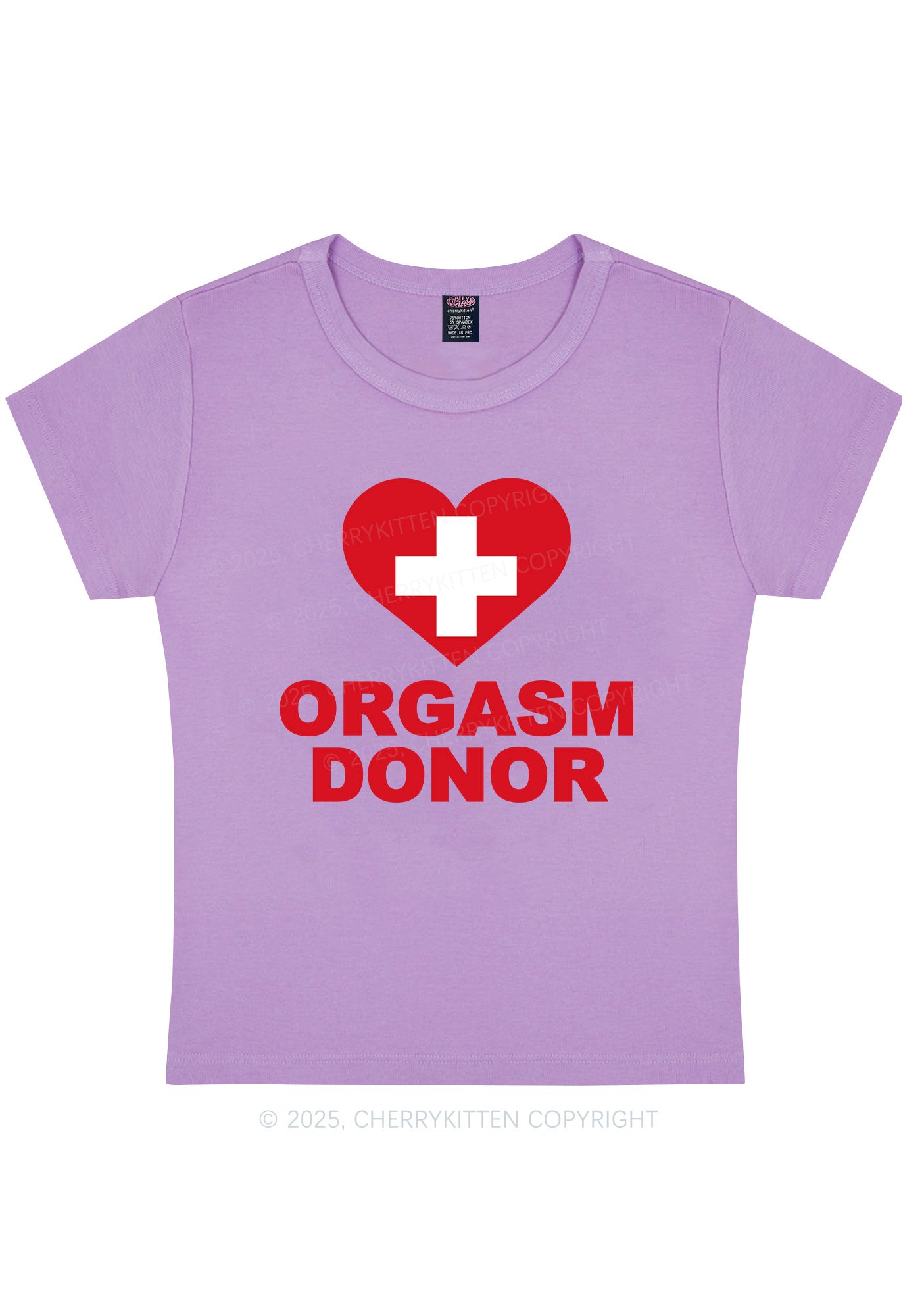Orgxsm Donor Y2K Baby Tee Cherrykitten