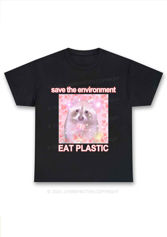 Save The Environment Y2K Chunky Shirt Cherrykitten