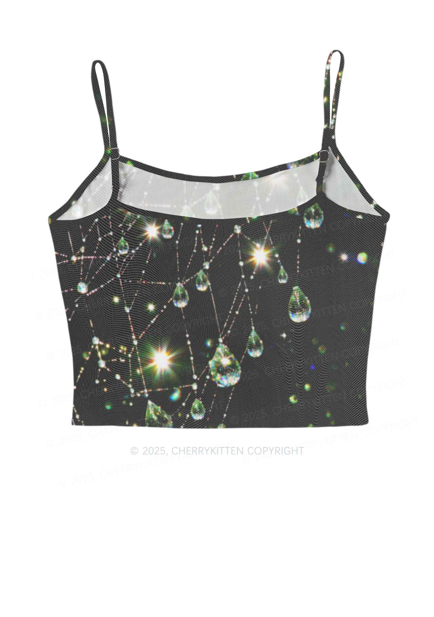 Dew Web Y2K Mesh Cami Tank Cherrykitten