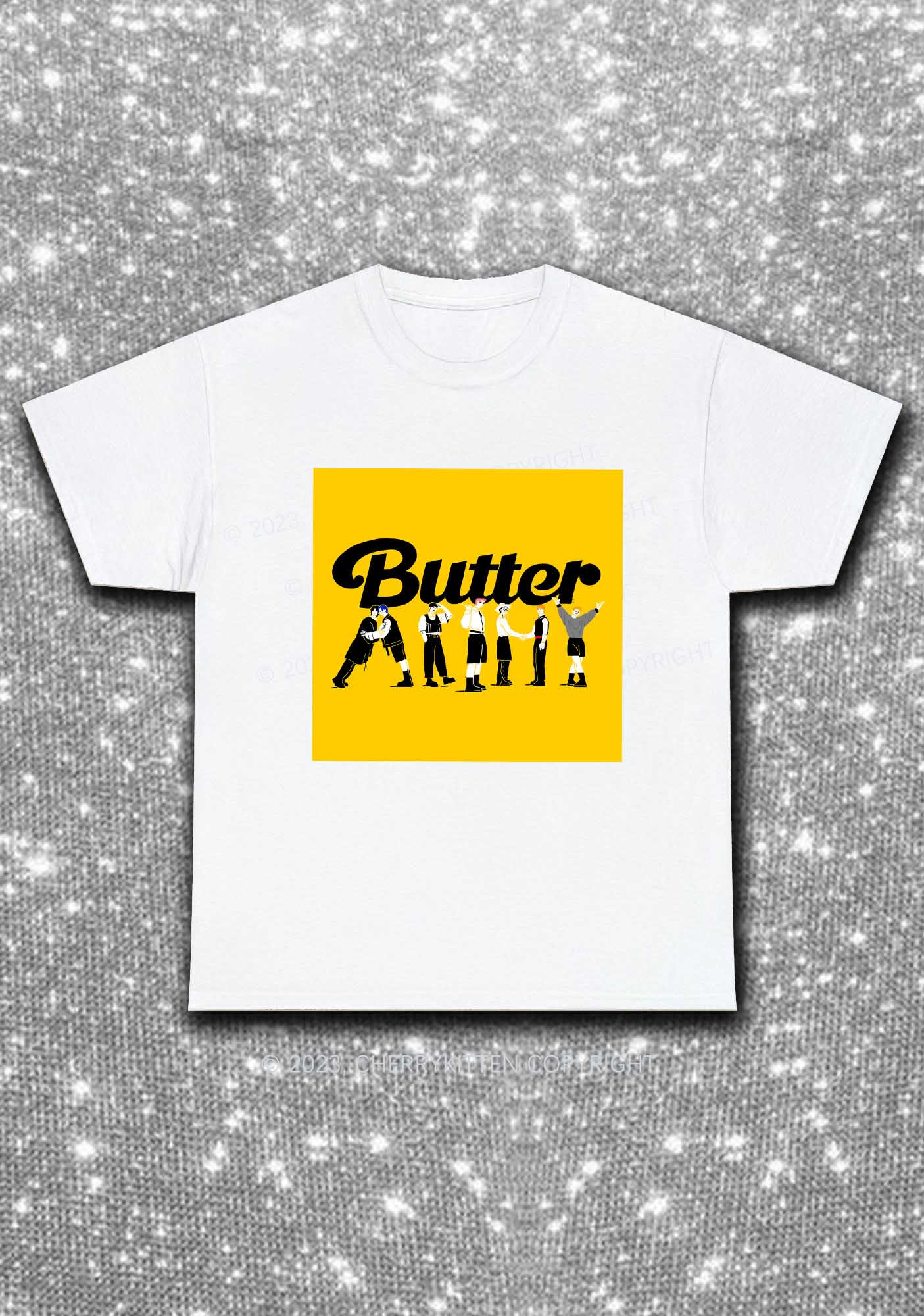 Butter Bangtan Boys Kpop Y2K Chunky Shirt Cherrykitten