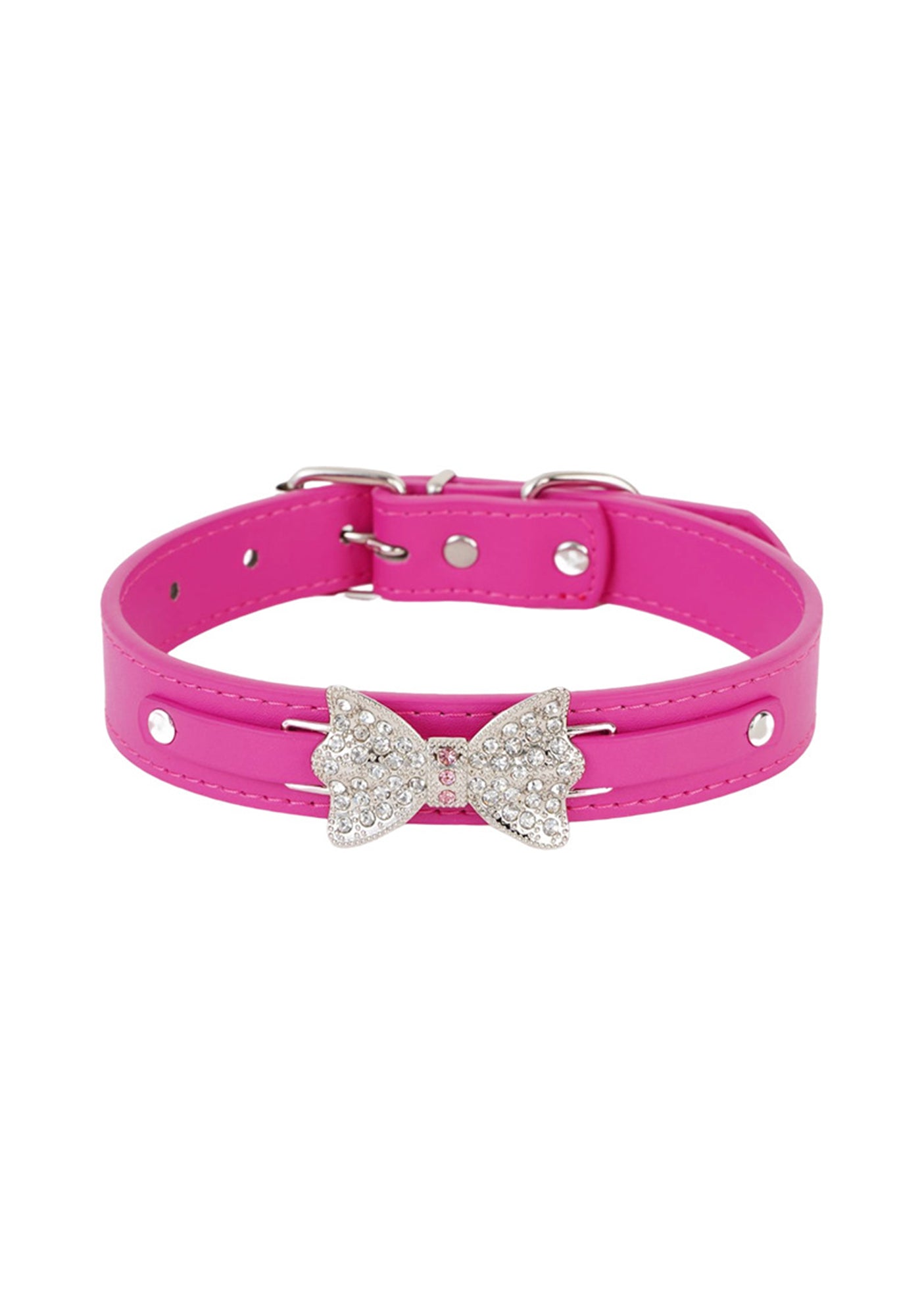 Creative Diamond Bow Dog Leash Pet Collar