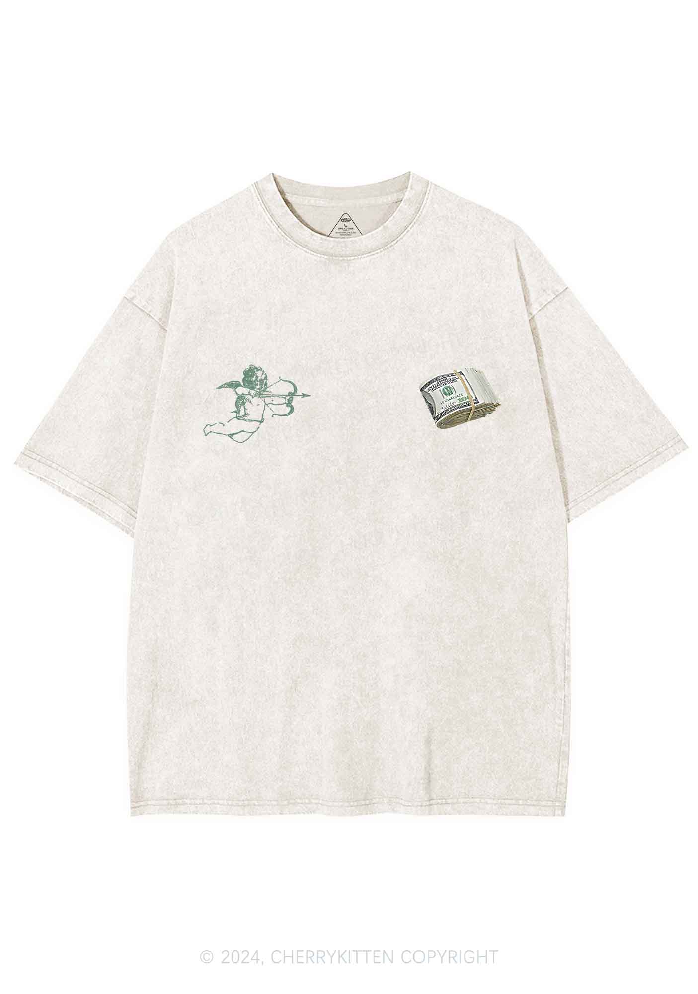 Cupid Cash Y2K Valentine's Day Washed Tee Cherrykitten