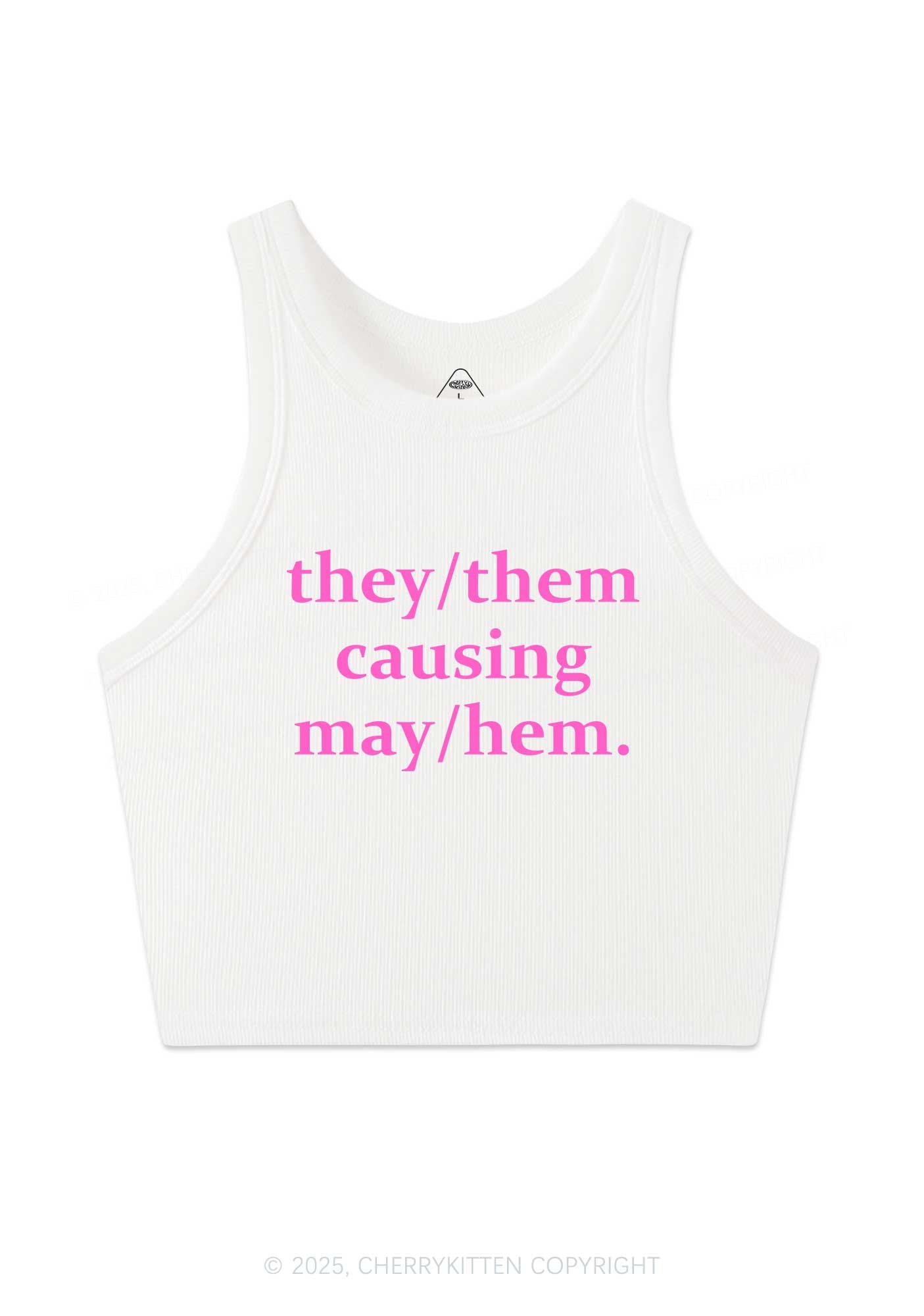 They Causing May Pride Y2K Crop Tank Top Cherrykitten