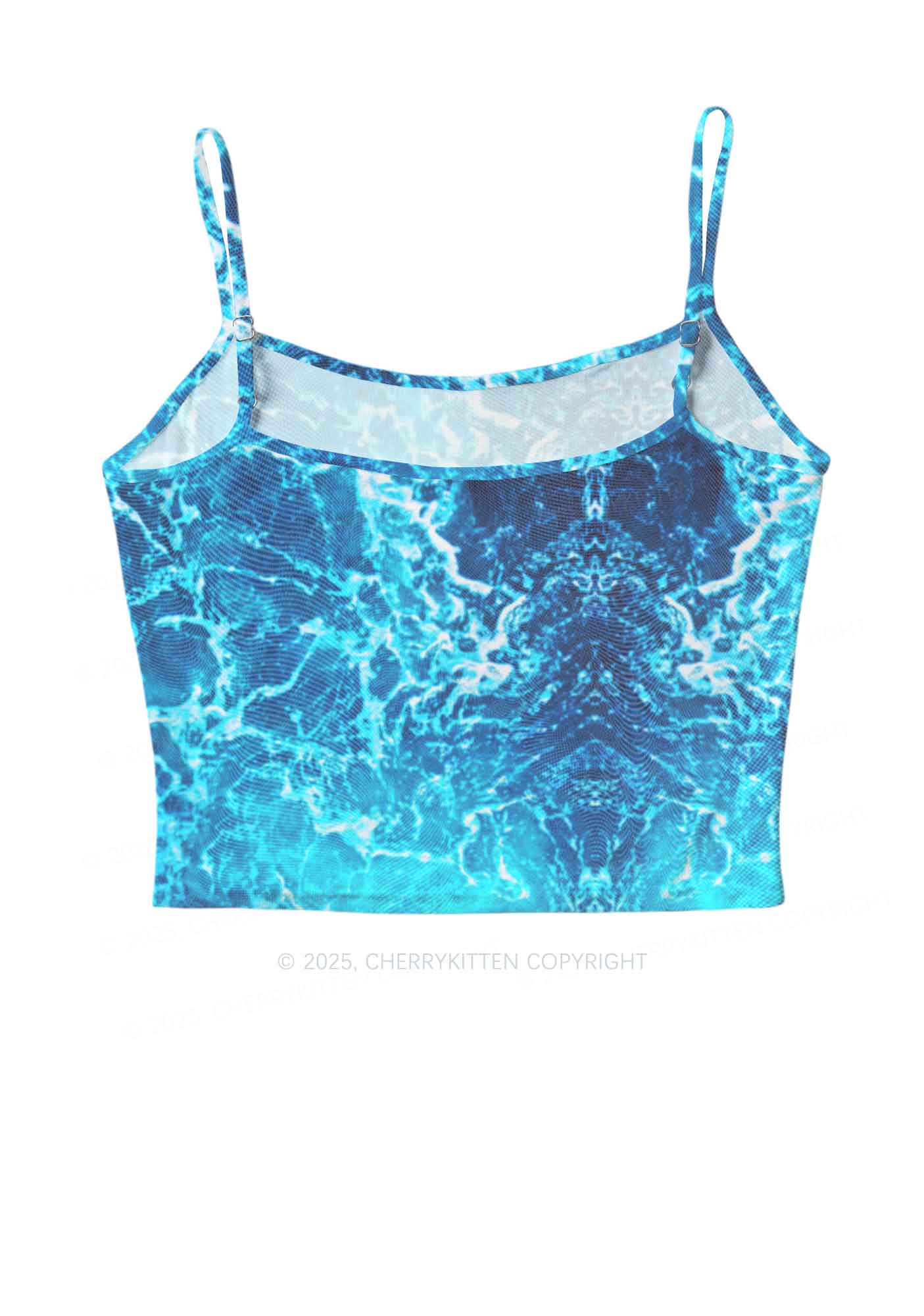Ocean Wave Y2K Mesh Cami Tank Cherrykitten