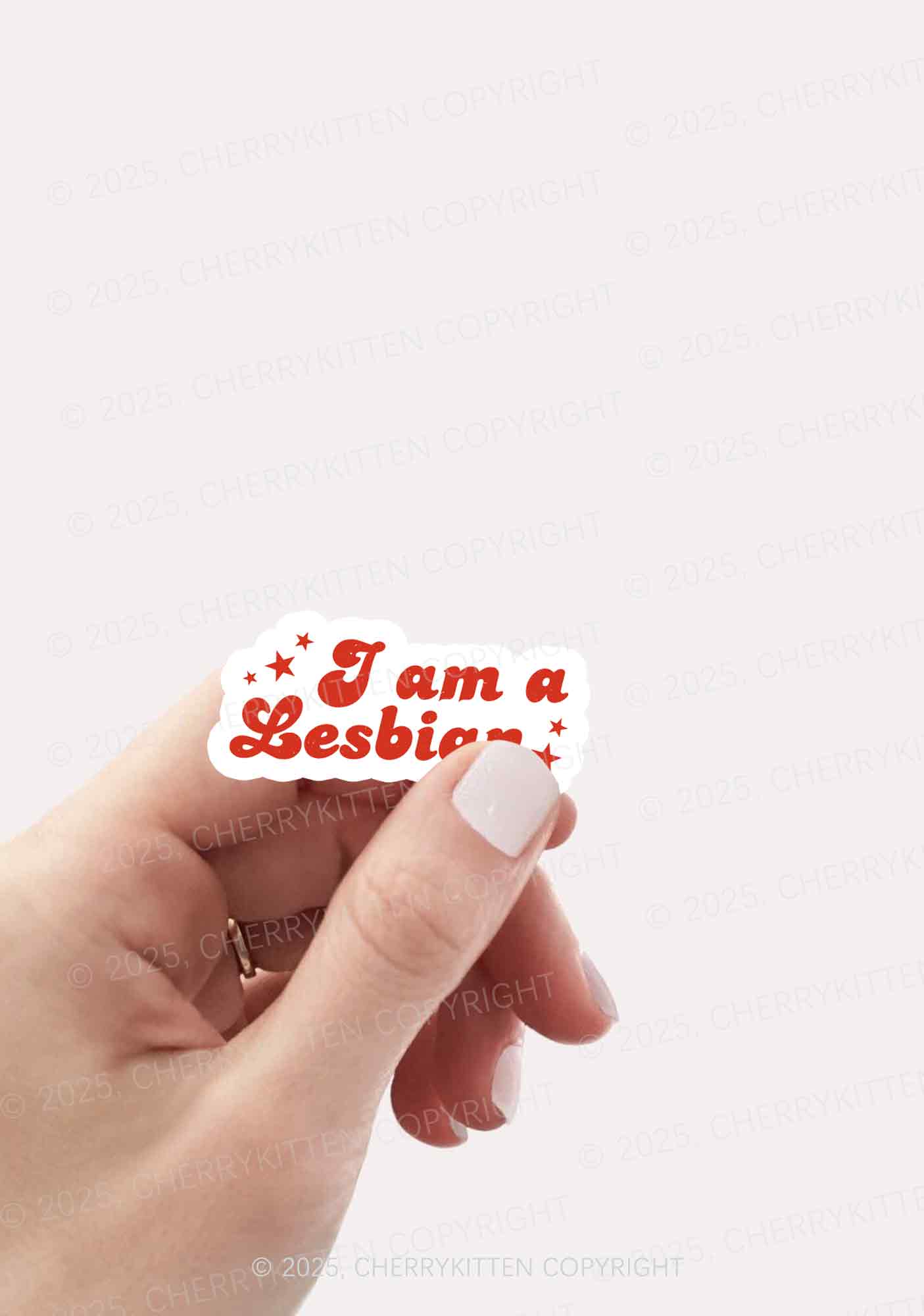 Im Lesbian Pride 1Pc Y2K Sticker Cherrykitten
