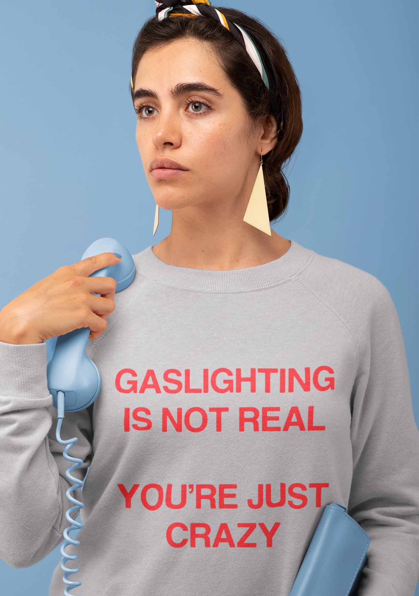 Gaslighting Not Real Y2K Sweatshirt