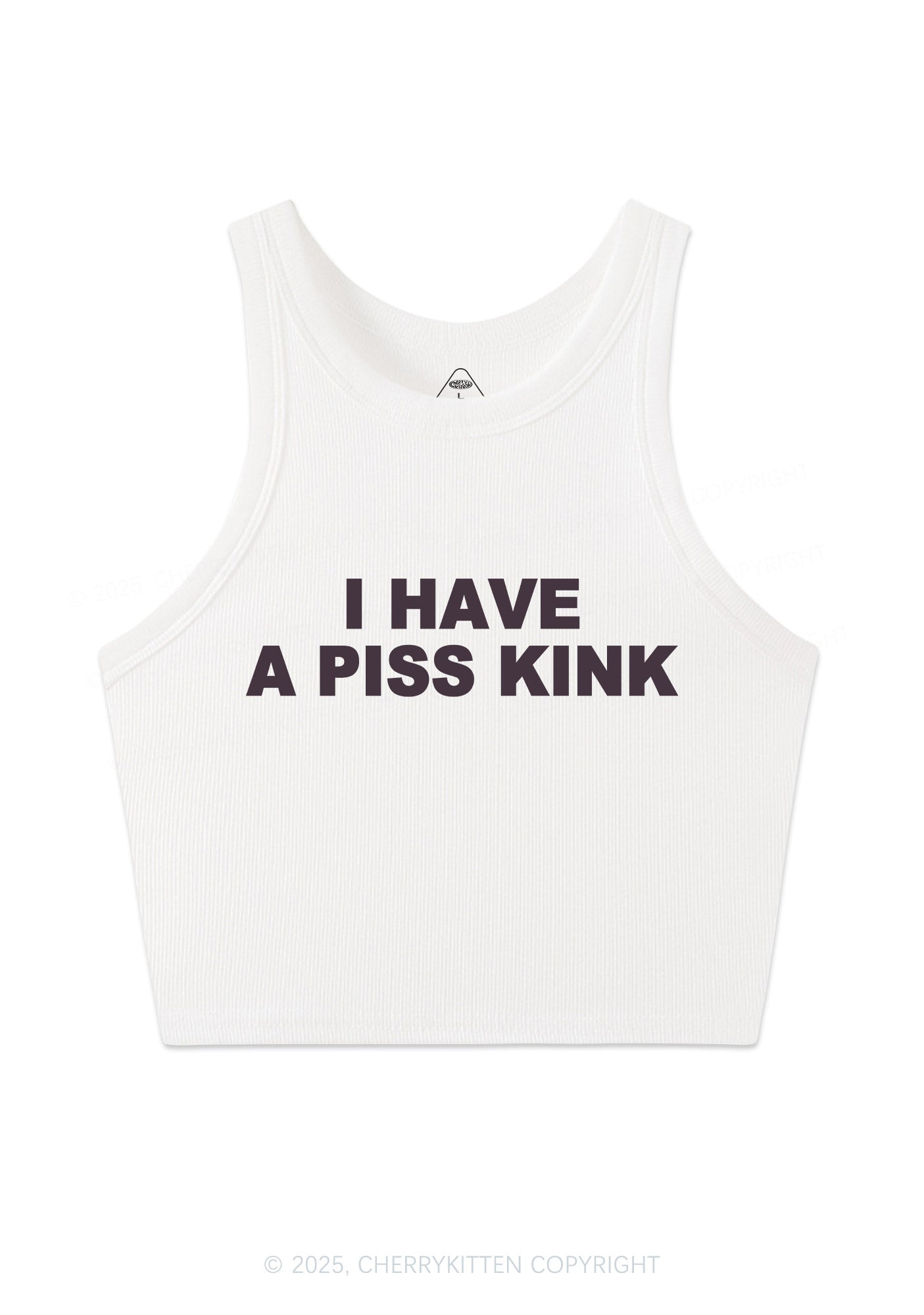 Piss Kink Y2K Crop Tank Top Cherrykitten